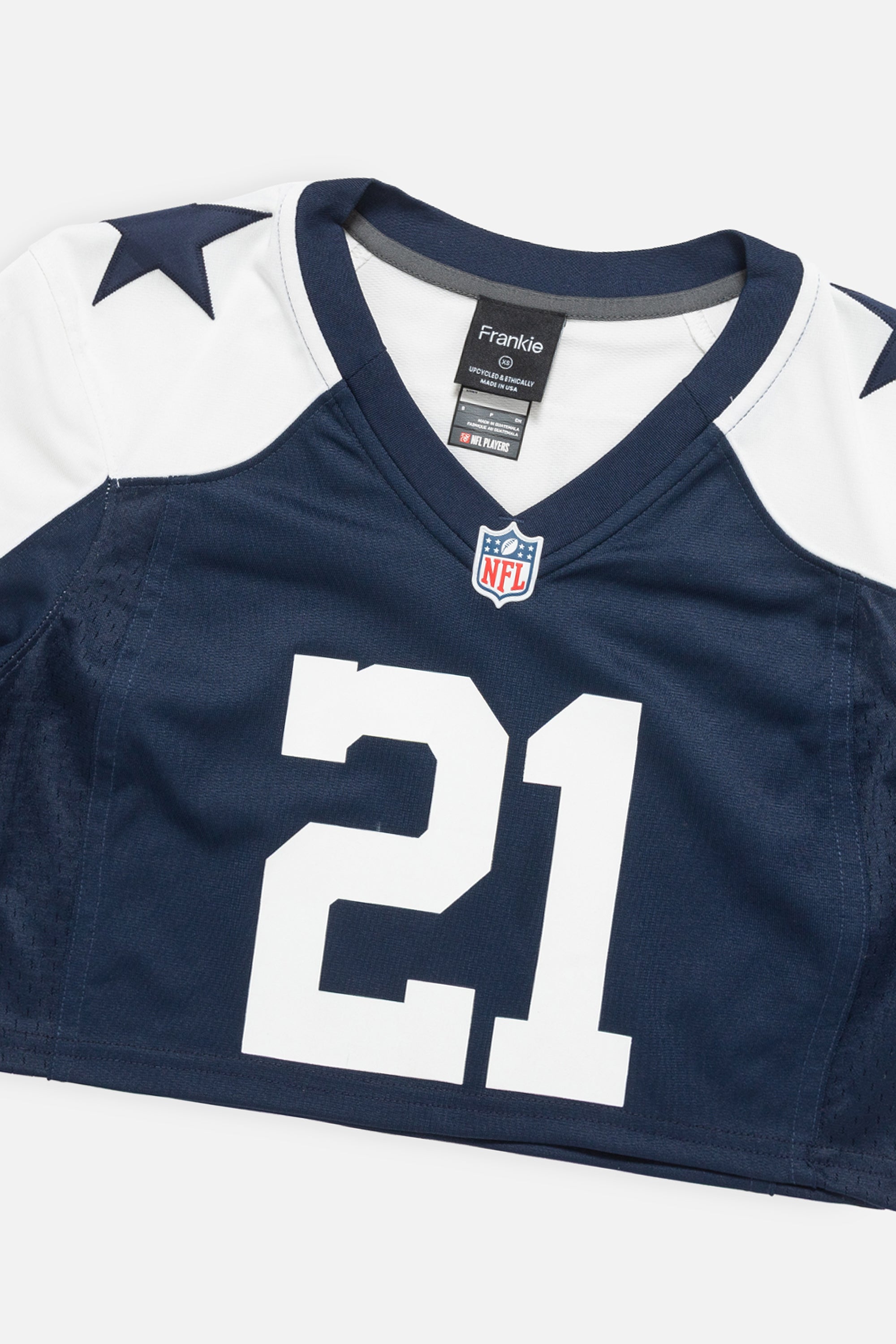 Rework Dallas Cowboys Crop Jersey-NFL-Frankie Collective-Rework-Vintage-Streetwear