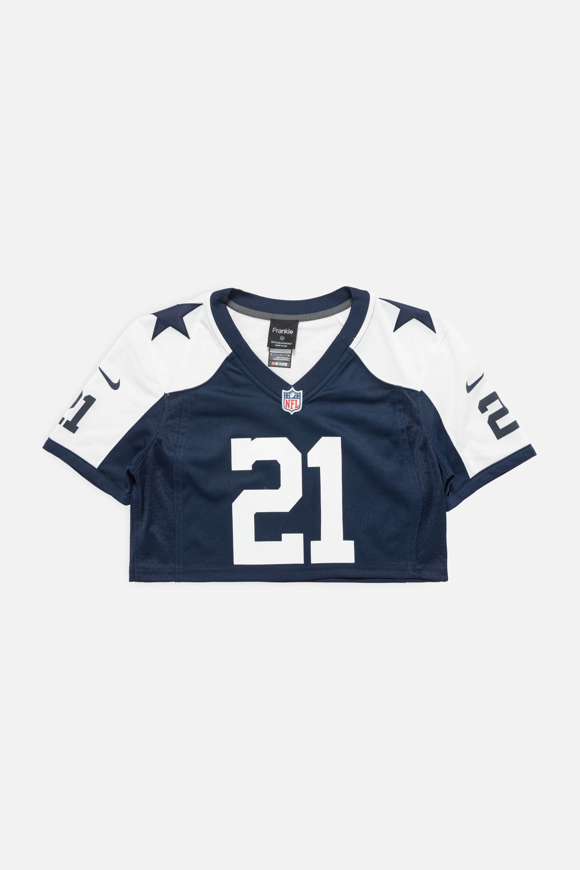 Rework Dallas Cowboys Crop Jersey-NFL-Frankie Collective-Rework-Vintage-Streetwear