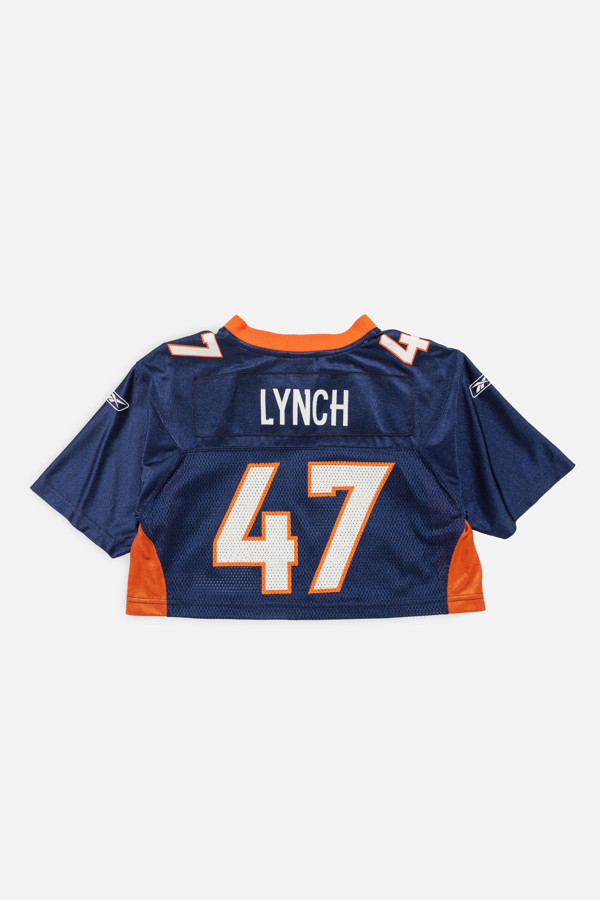 Rework Denver Broncos Crop Jersey-NFL-Frankie Collective-Rework-Vintage-Streetwear