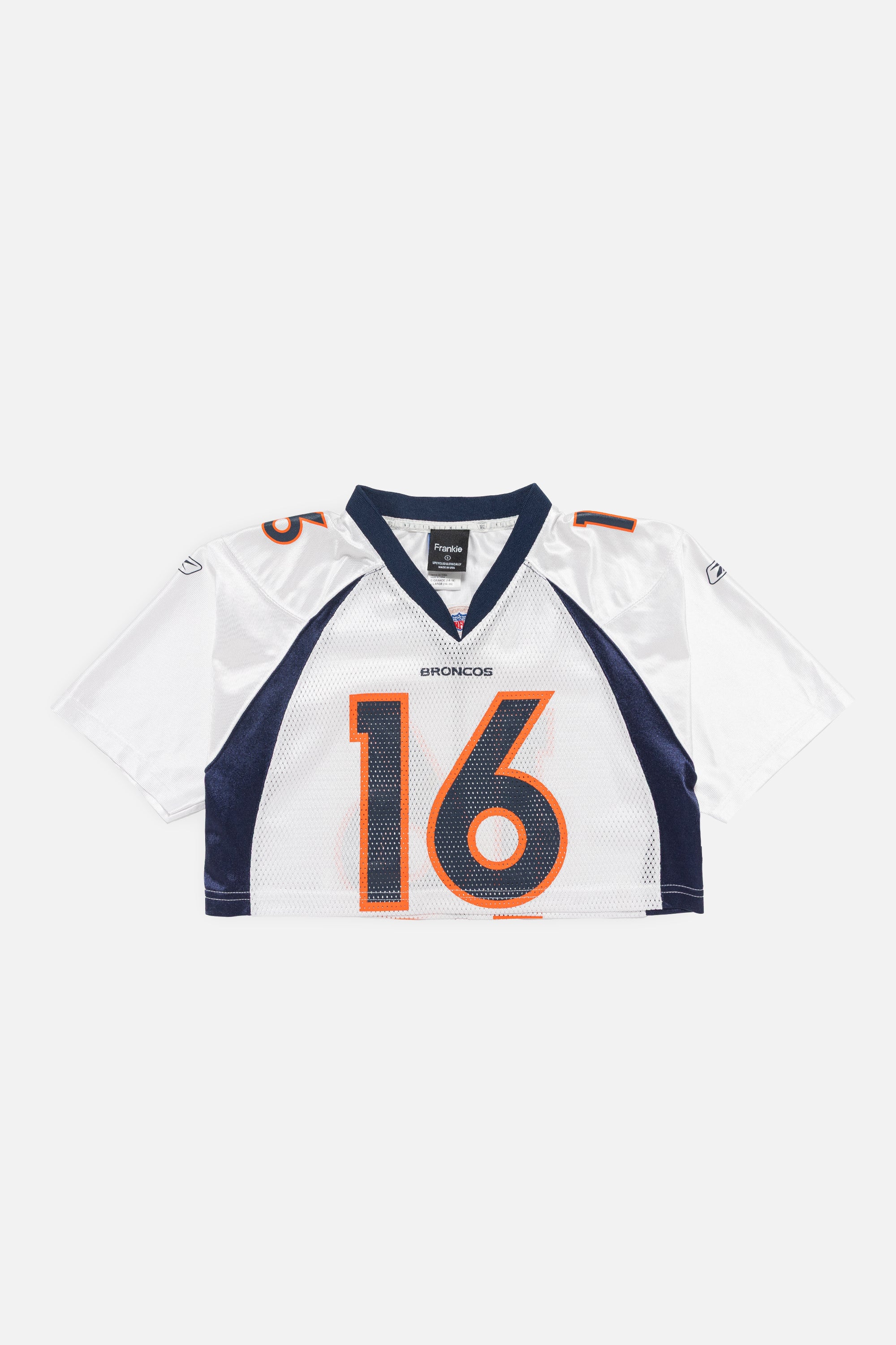 Rework Denver Broncos Crop Jersey-NFL-Frankie Collective-Rework-Vintage-Streetwear