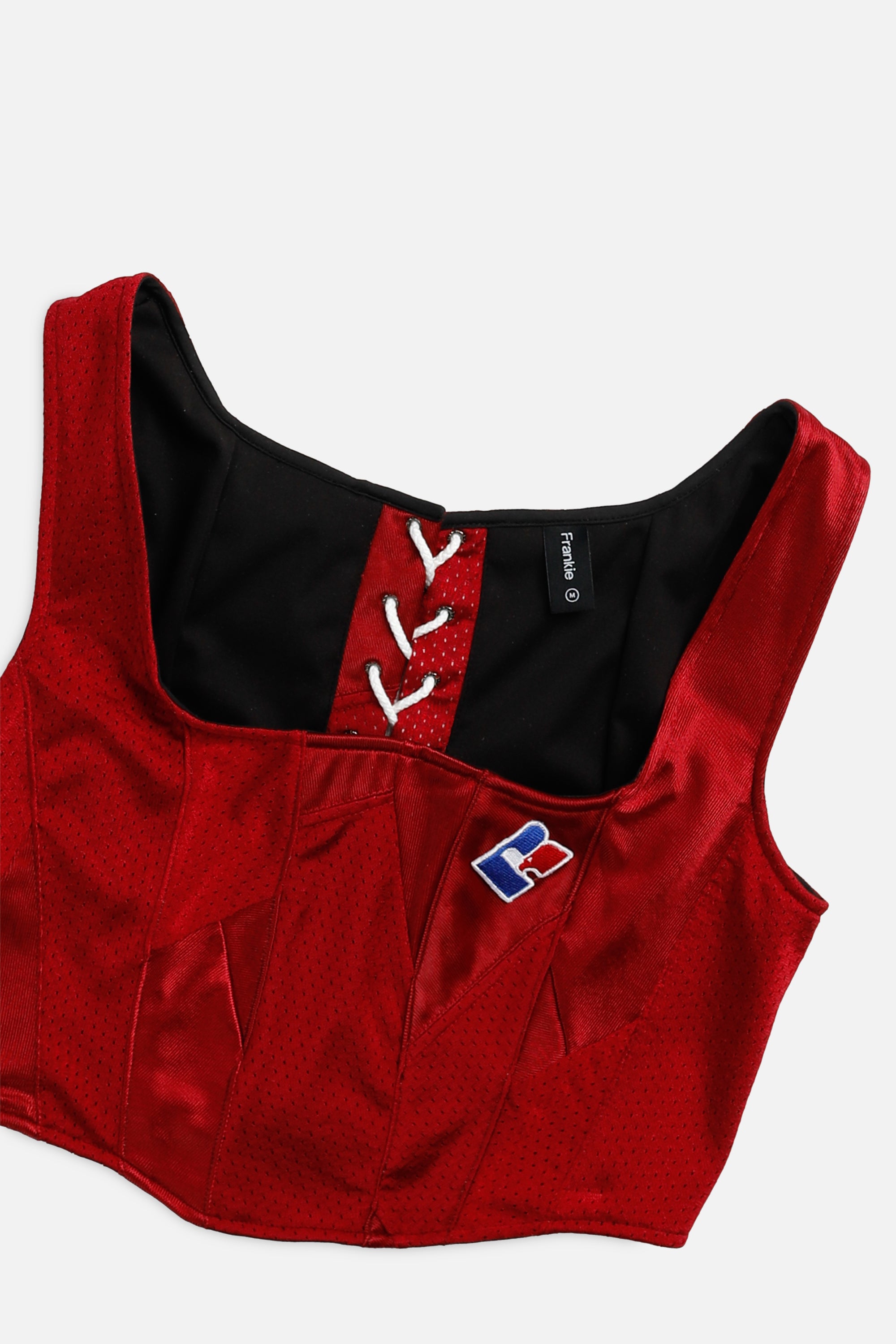 Rework Football Corset - M-TOPS-Russell-M-Frankie Collective Rare Vintage Streetwear Reworks