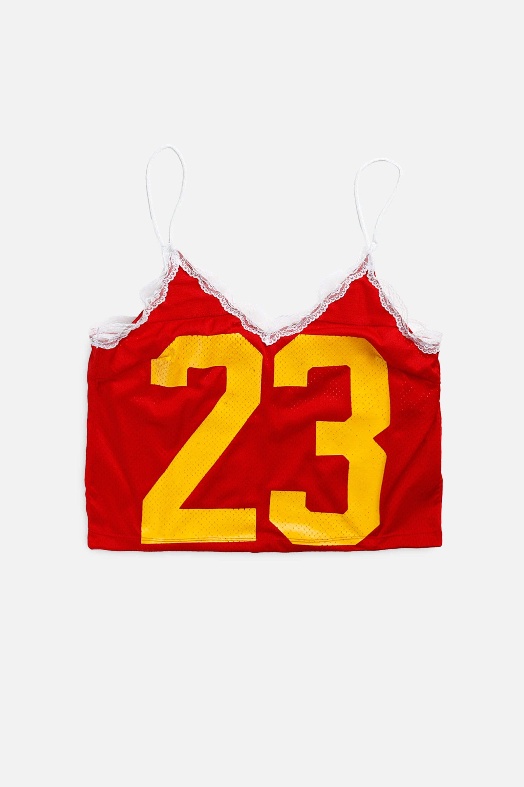 Rework Football Lace Tank - L-TOPS-NFL-L-Frankie Collective Rare Vintage Streetwear Reworks