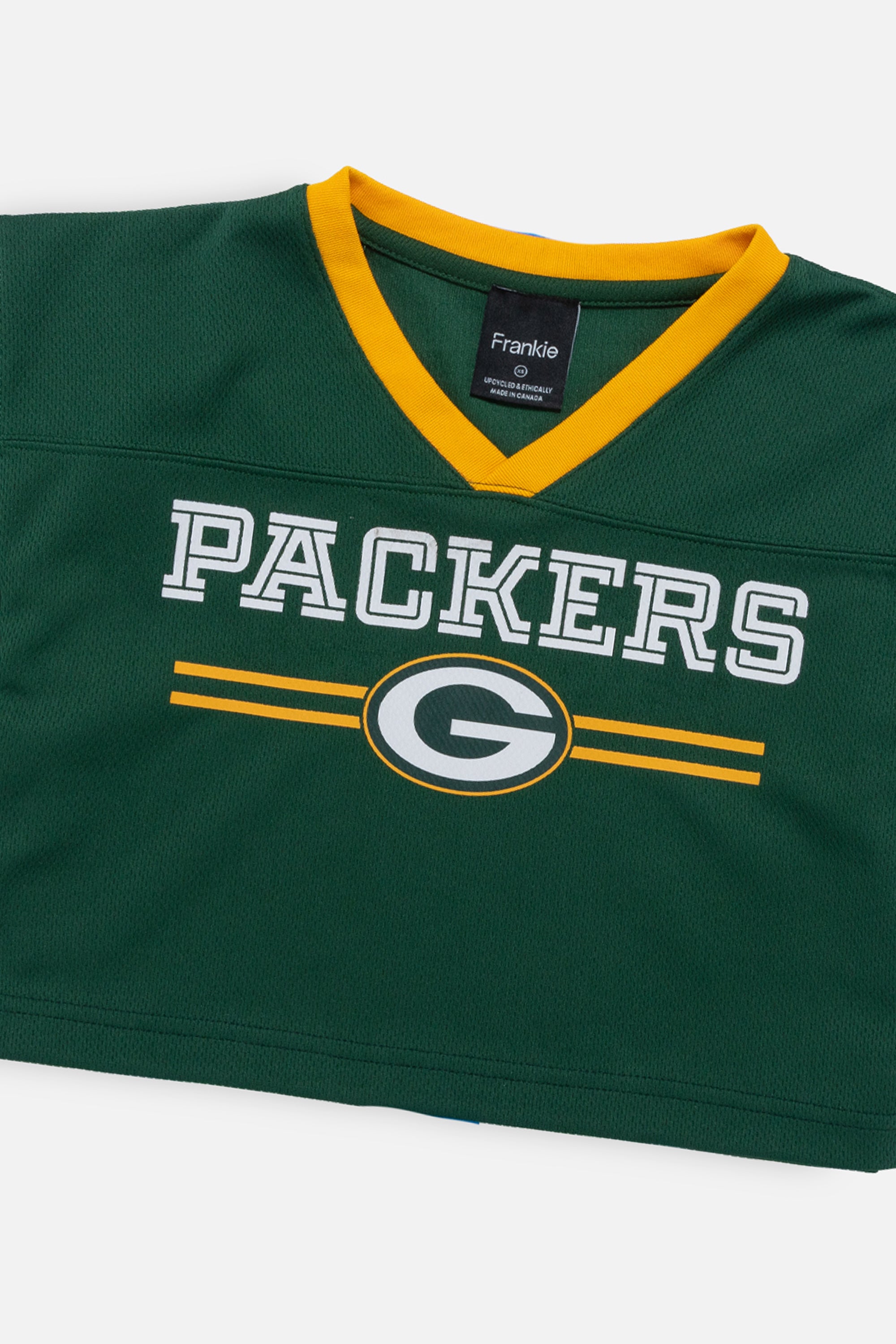 Rework Green Bay Packers Crop Jersey - XS-JERSEYS-NFL-Frankie Collective
