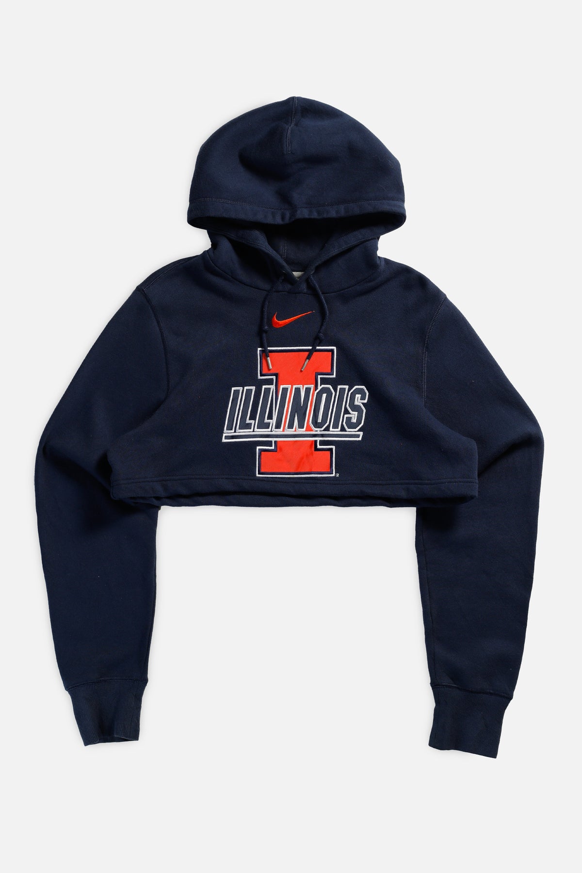 Rework Illinois Varsity Crop Sweatshirt - S-SWEATERS-Nike-Frankie Collective