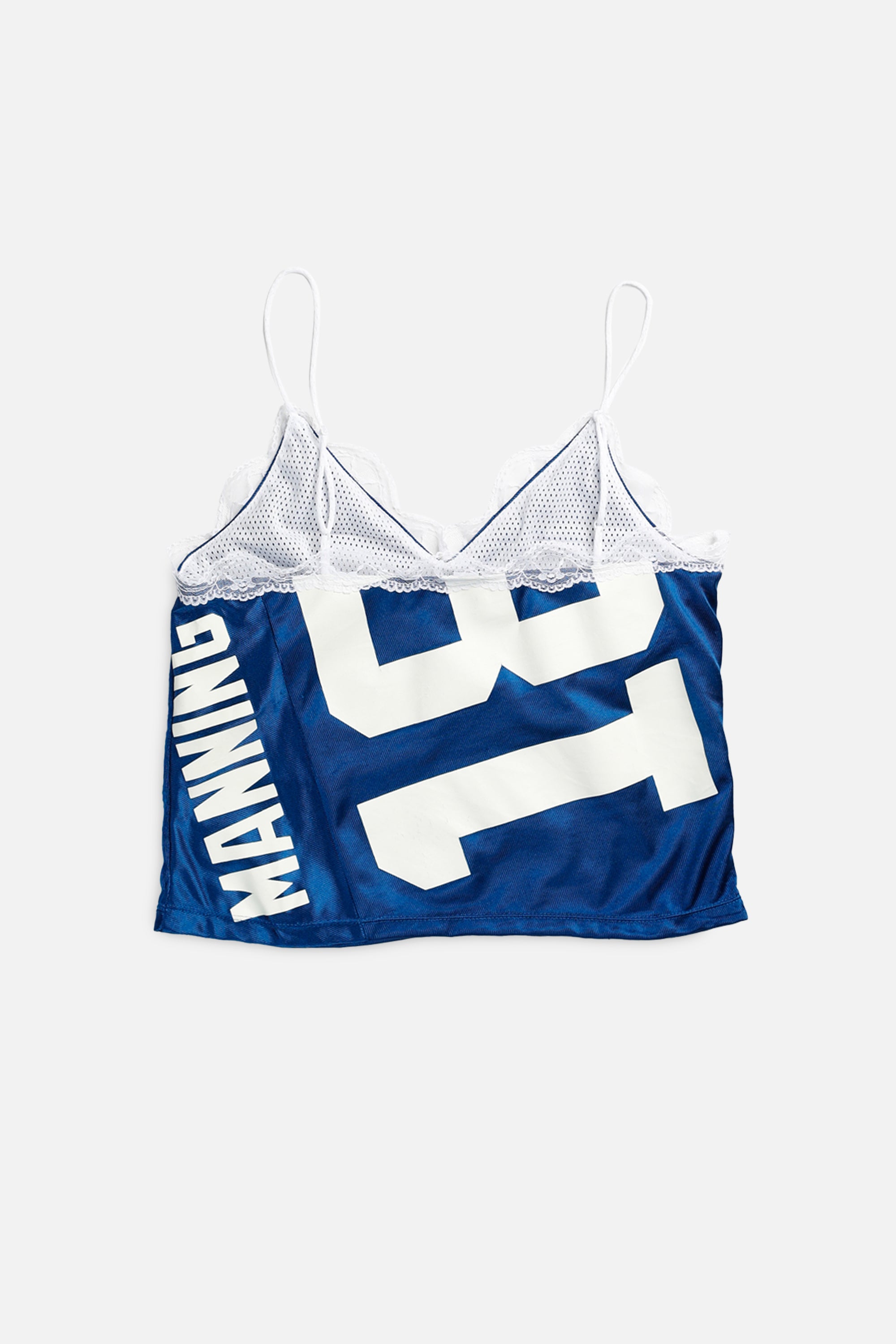 Rework Indianapolis Colts NFL Lace Tank - M-TOPS-NFL-M-Frankie Collective Rare Vintage Streetwear Reworks