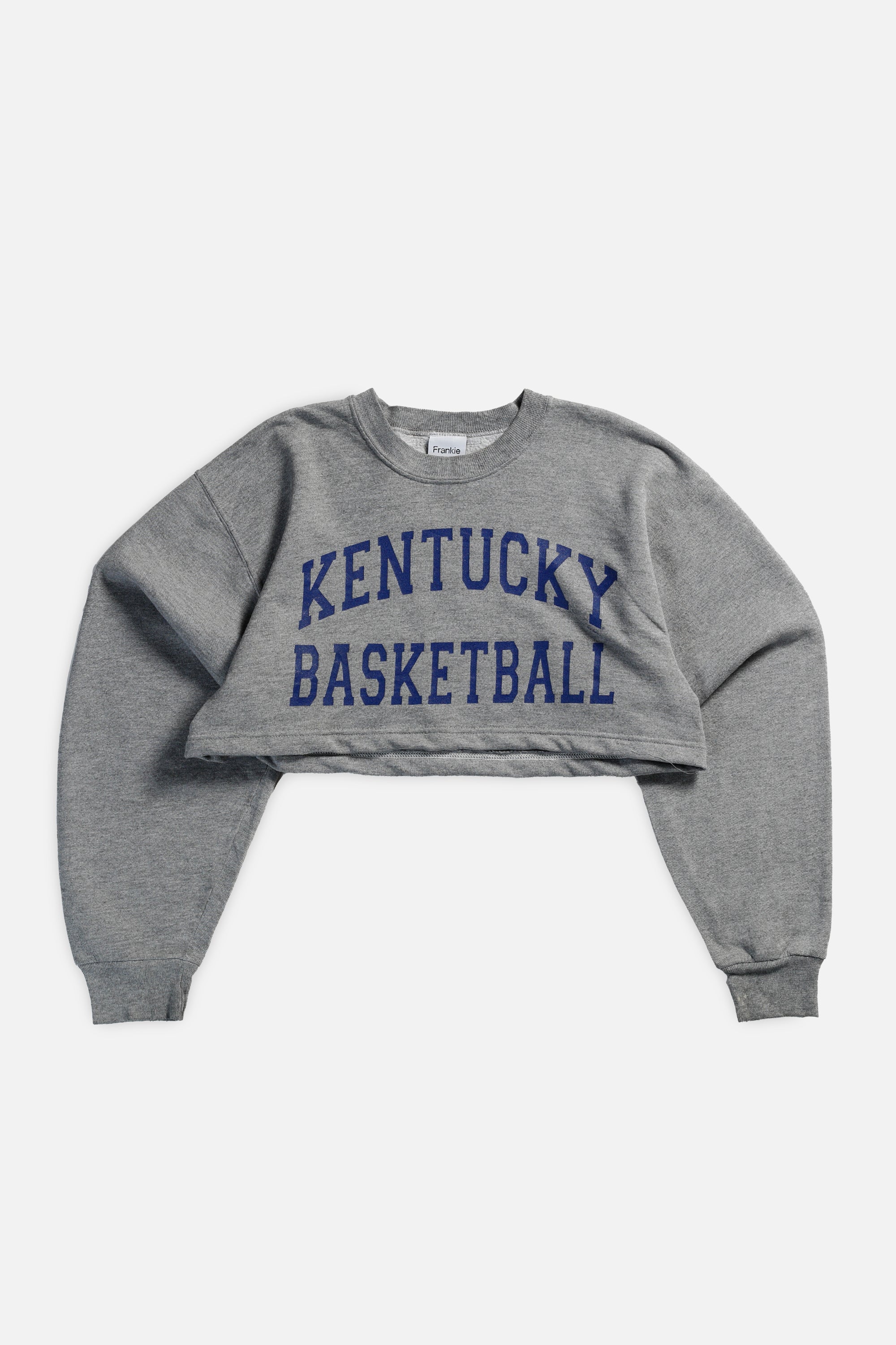 Rework Kentucky Basketball Crop Sweatshirt - L-SWEATERS-NCAA-Frankie Collective