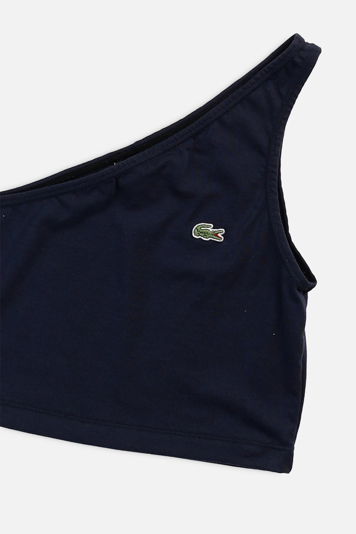 Rework Lacoste One Shoulder Tank - S-TOPS-lacoste-S-Frankie Collective Rare Vintage Streetwear Reworks