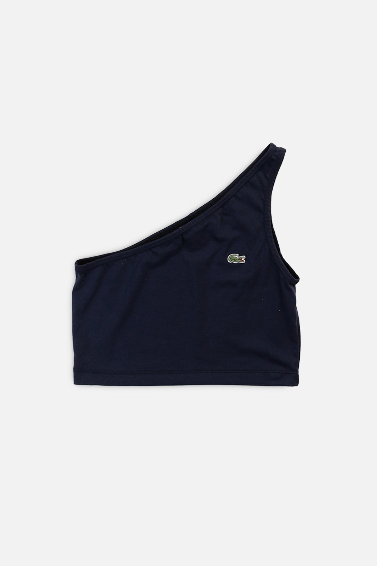 Rework Lacoste One Shoulder Tank - S-TOPS-lacoste-S-Frankie Collective Rare Vintage Streetwear Reworks