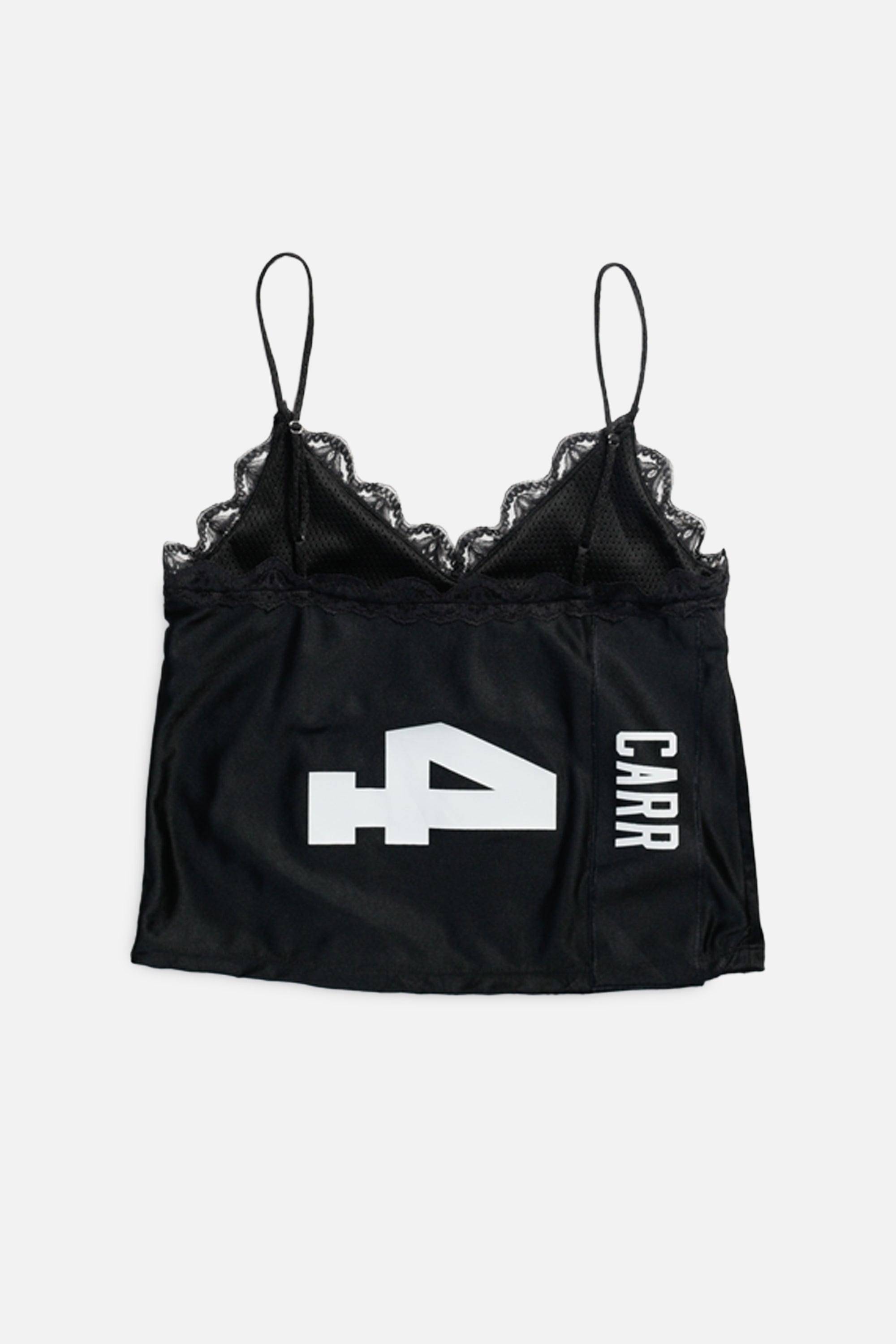 Rework Las Vegas Raiders NFL Lace Tank - S-TOPS-NFL-S-Frankie Collective Rare Vintage Streetwear Reworks