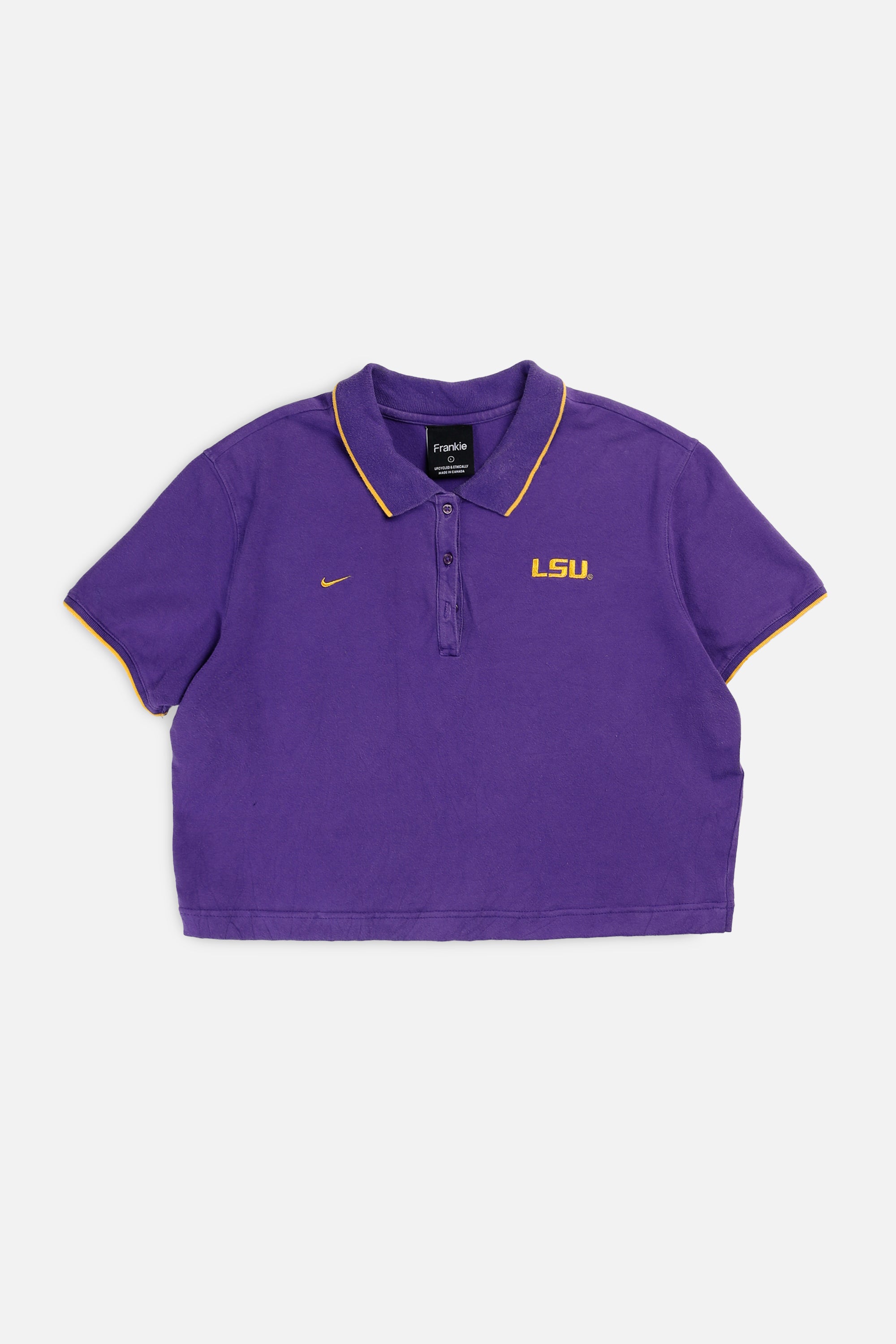 Rework LSU Nike Collared Tee - L-TOPS-Nike-L-Frankie Collective Rare Vintage Streetwear Reworks