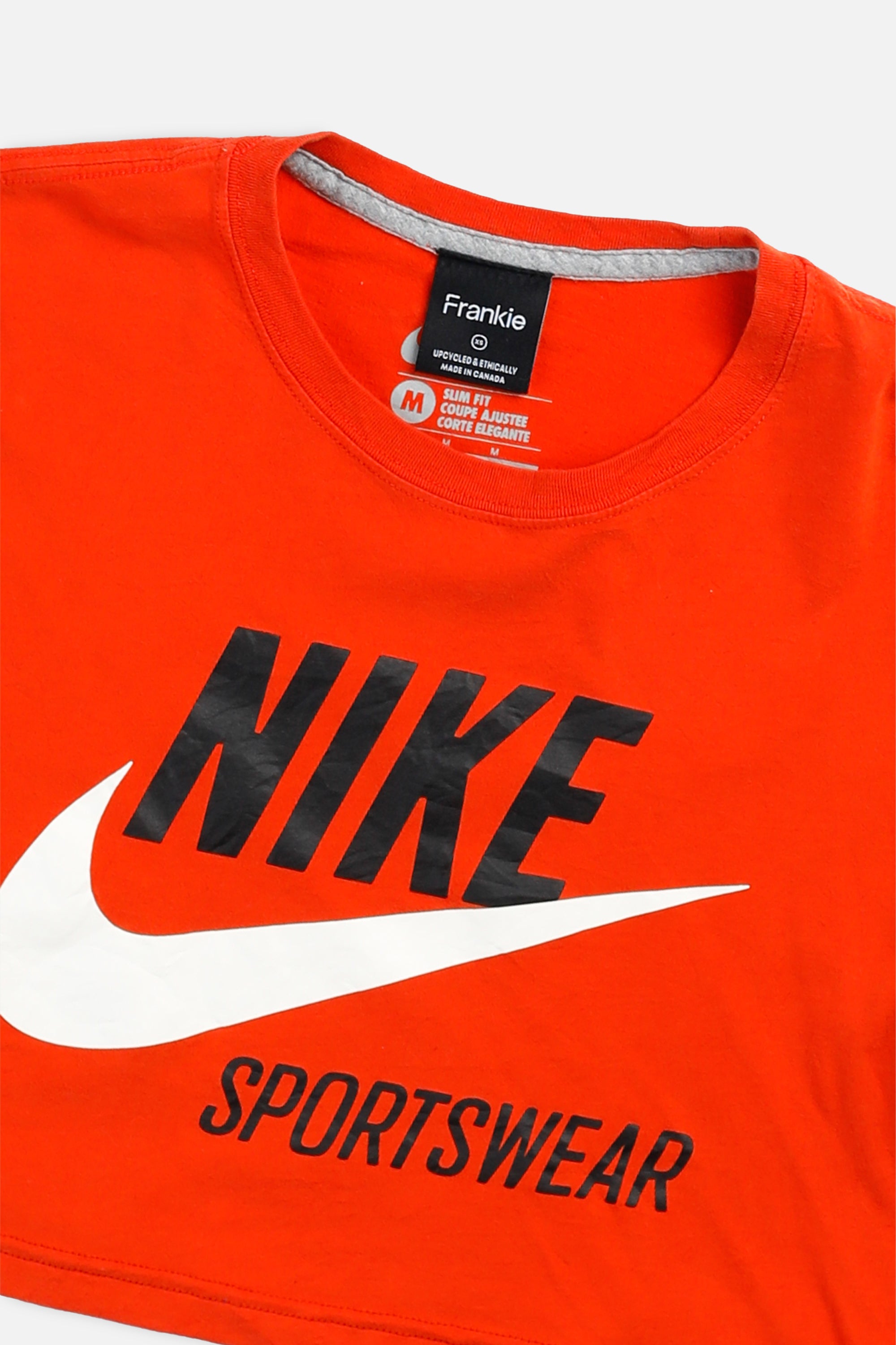 Rework Nike Crop Tee - XS-TOPS-Nike-XS-Frankie Collective Rare Vintage Streetwear Reworks