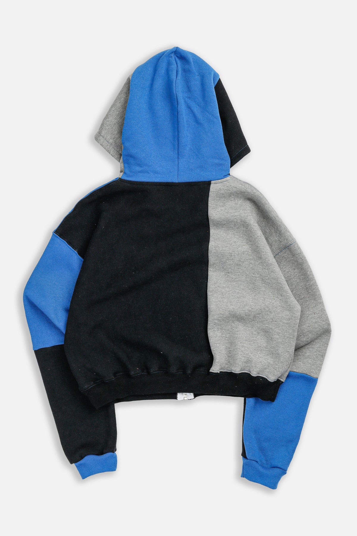 Rework Nike Crop Zip Hoodie - S-SWEATERS-Nike-S-Frankie Collective Rare Vintage Streetwear Reworks