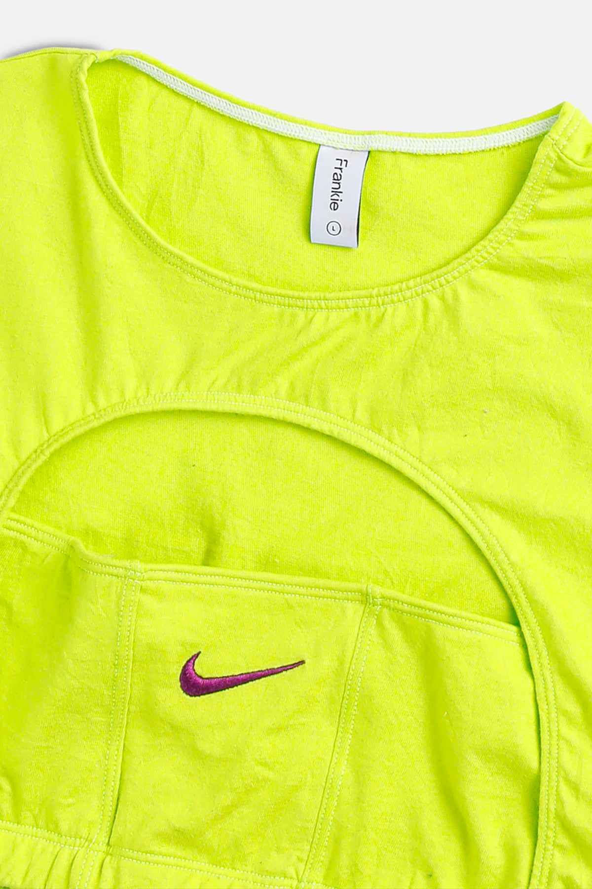 Rework Nike Cut Out Tee - L-TOPS-Nike-L-Frankie Collective Rare Vintage Streetwear Reworks