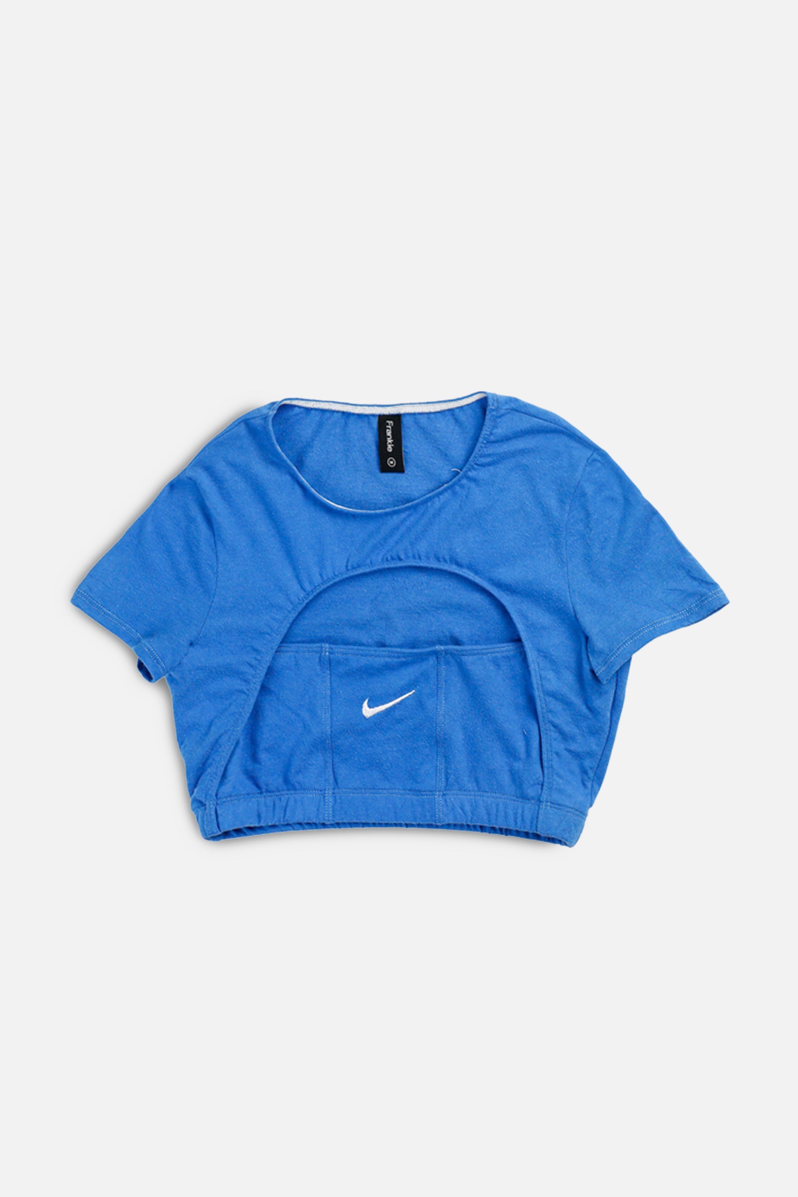 Rework Nike Cut Out Tee - XS, S, M, L, XL-TOPS-Nike-XS-Frankie Collective Rare Vintage Streetwear Reworks