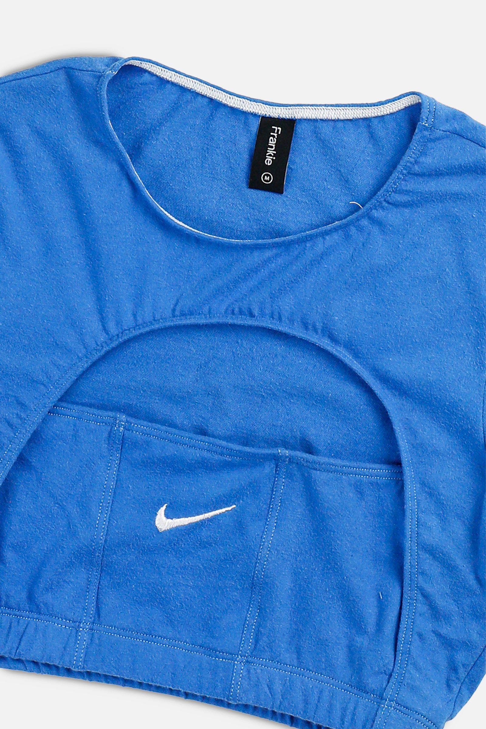 Rework Nike Cut Out Tee - XS, S, M, L, XL-TOPS-Nike-XS-Frankie Collective Rare Vintage Streetwear Reworks