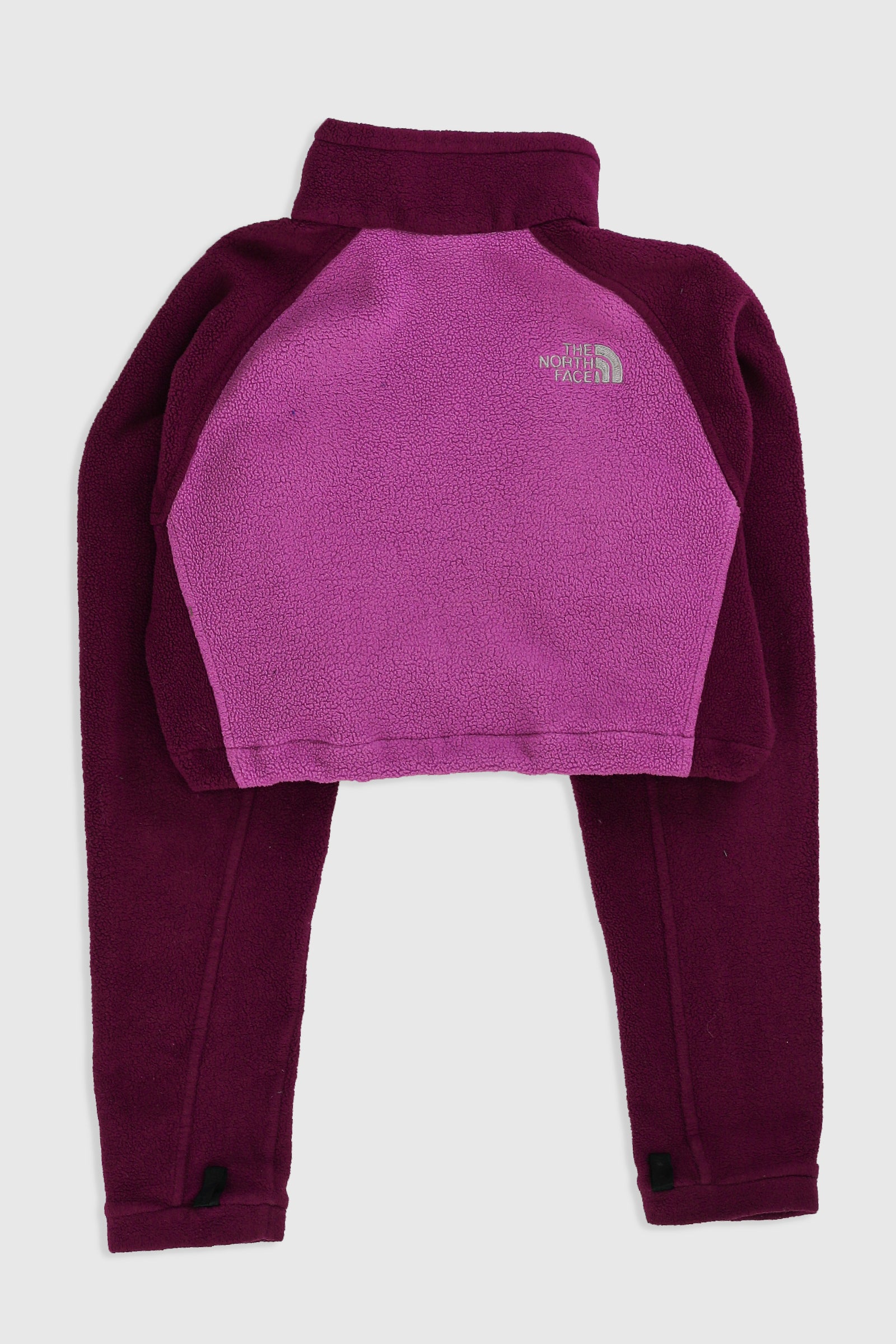 Rework North Face Crop Fleece Jacket - M-SWEATERS-North Face-Frankie Collective Rare Vintage Streetwear Reworks