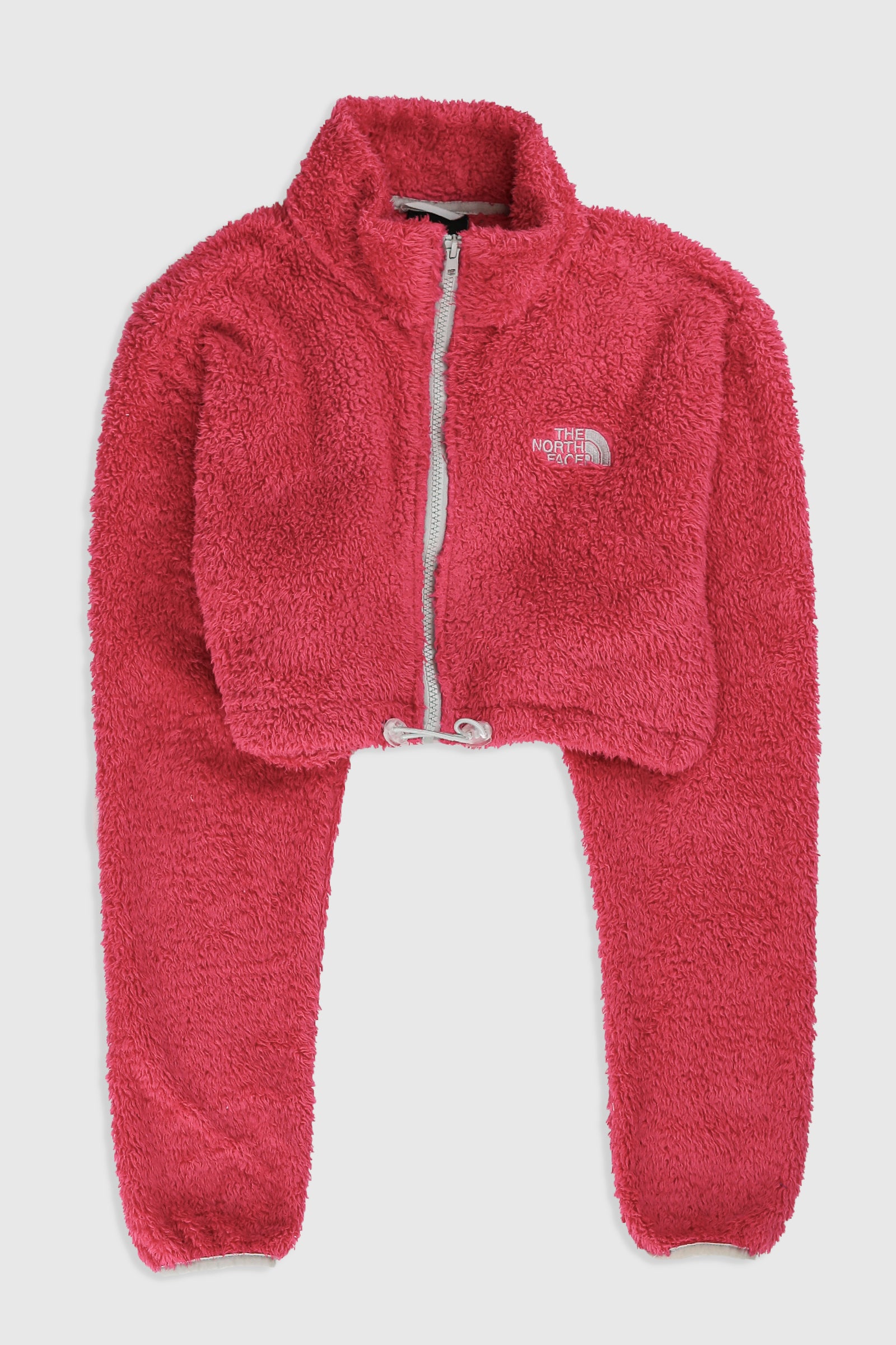 Rework North Face Crop Fleece Jacket - M-SWEATERS-North Face-Frankie Collective Rare Vintage Streetwear Reworks