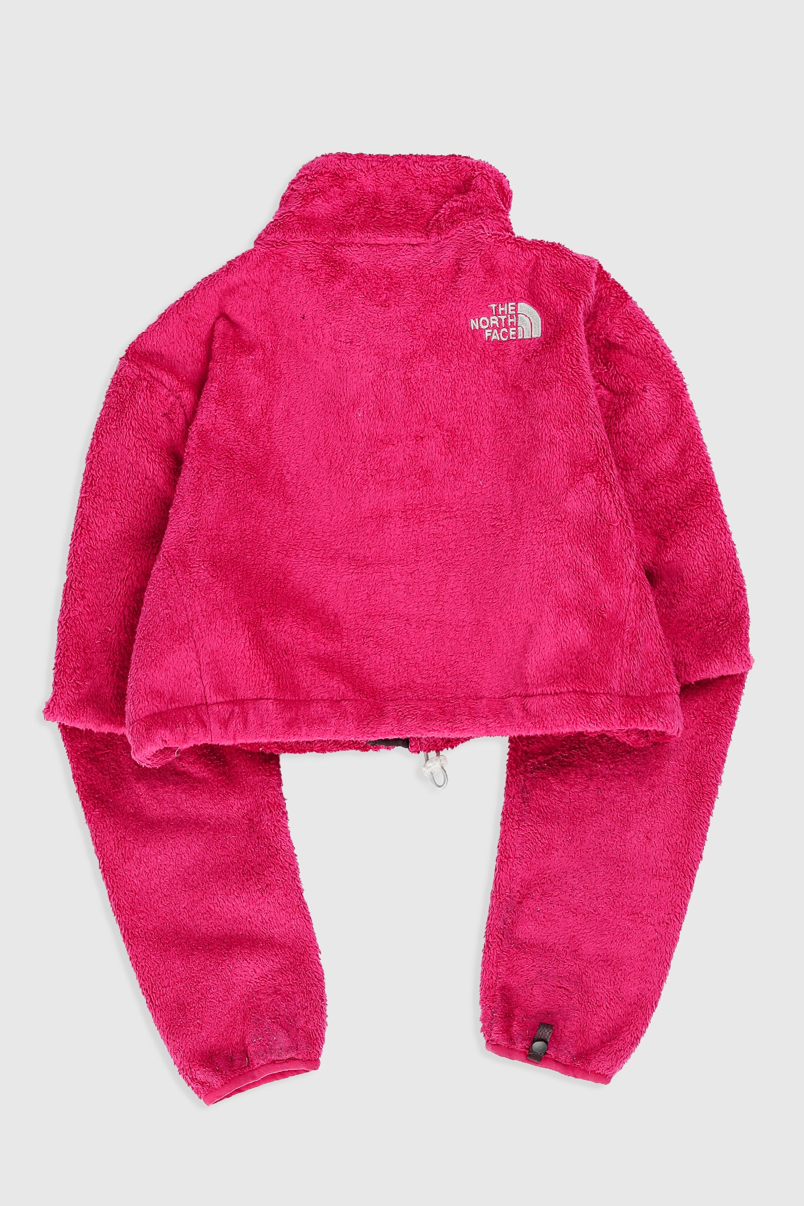 Rework North Face Crop Fleece Jacket - XS, S, M, L, XL-SWEATERS-North Face-XS-Frankie Collective Rare Vintage Streetwear Reworks