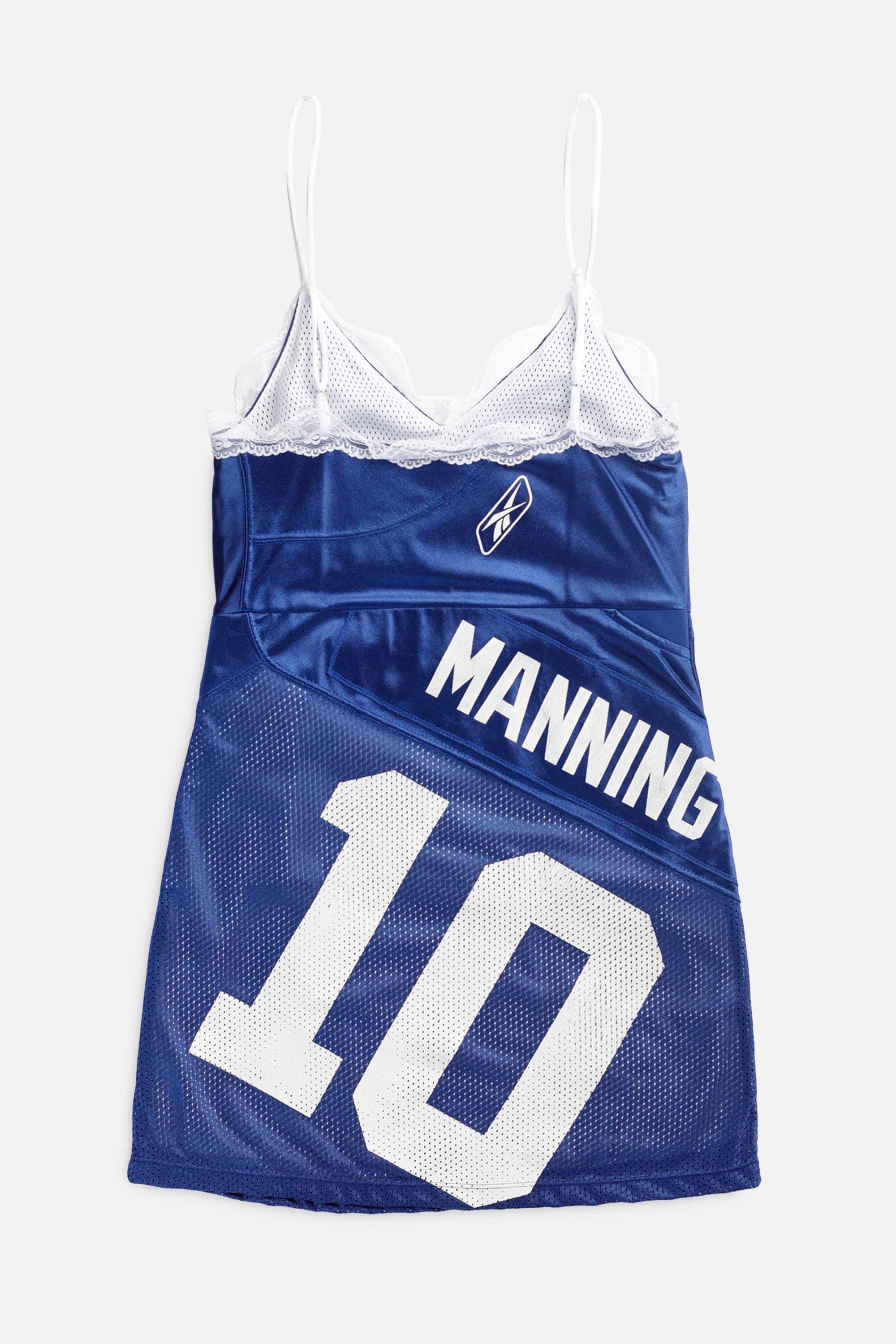 Rework NY Giants NFL Lace Dress - XS-DRESSES-NFL-XS-Frankie Collective Rare Vintage Streetwear Reworks