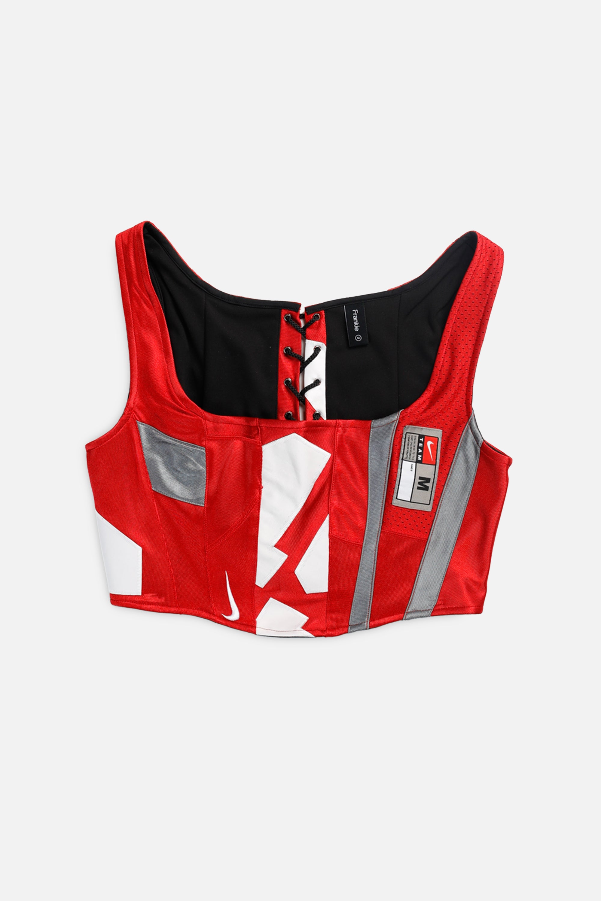 Rework Ohio State Buckeyes NCAA Corset - M-TOPS-NCAA-M-Frankie Collective Rare Vintage Streetwear Reworks