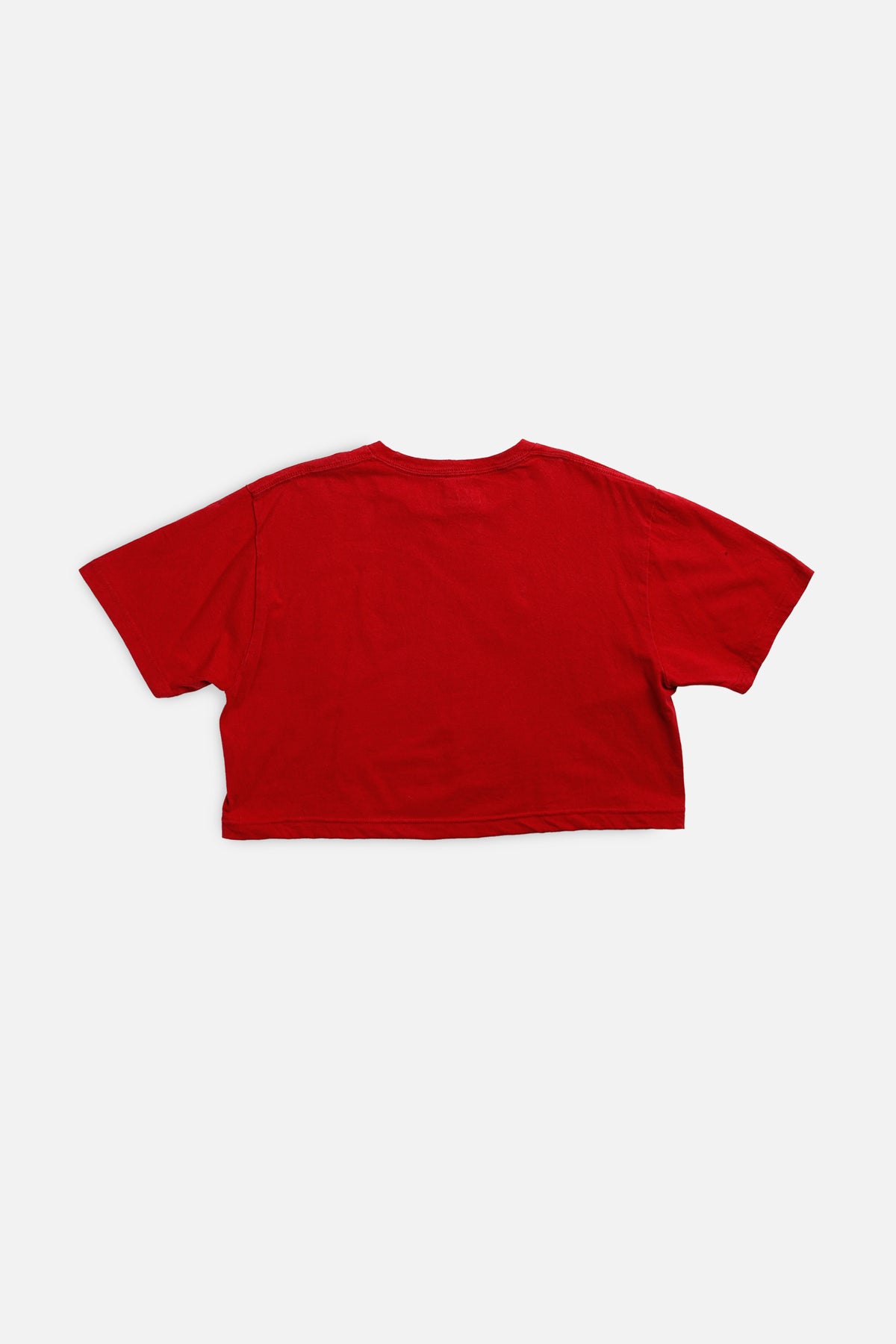 Rework Ohio State Buckeyes NCAA Crop Tee - L-TOPS-NCAA-L-Frankie Collective Rare Vintage Streetwear Reworks