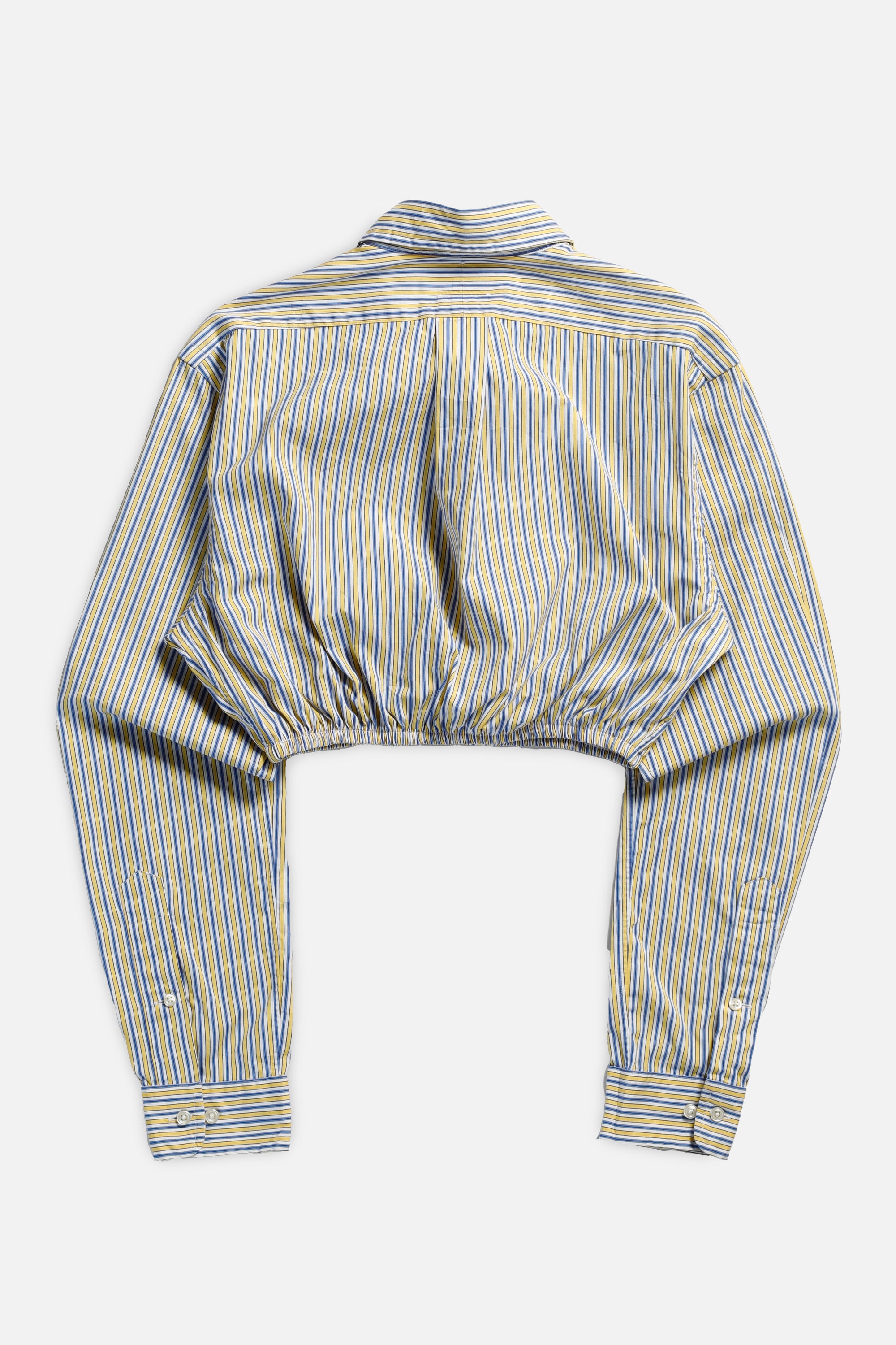 Rework Oxford Cinch Crop Shirt - XS-TOPS-vendor-unknown-Frankie Collective