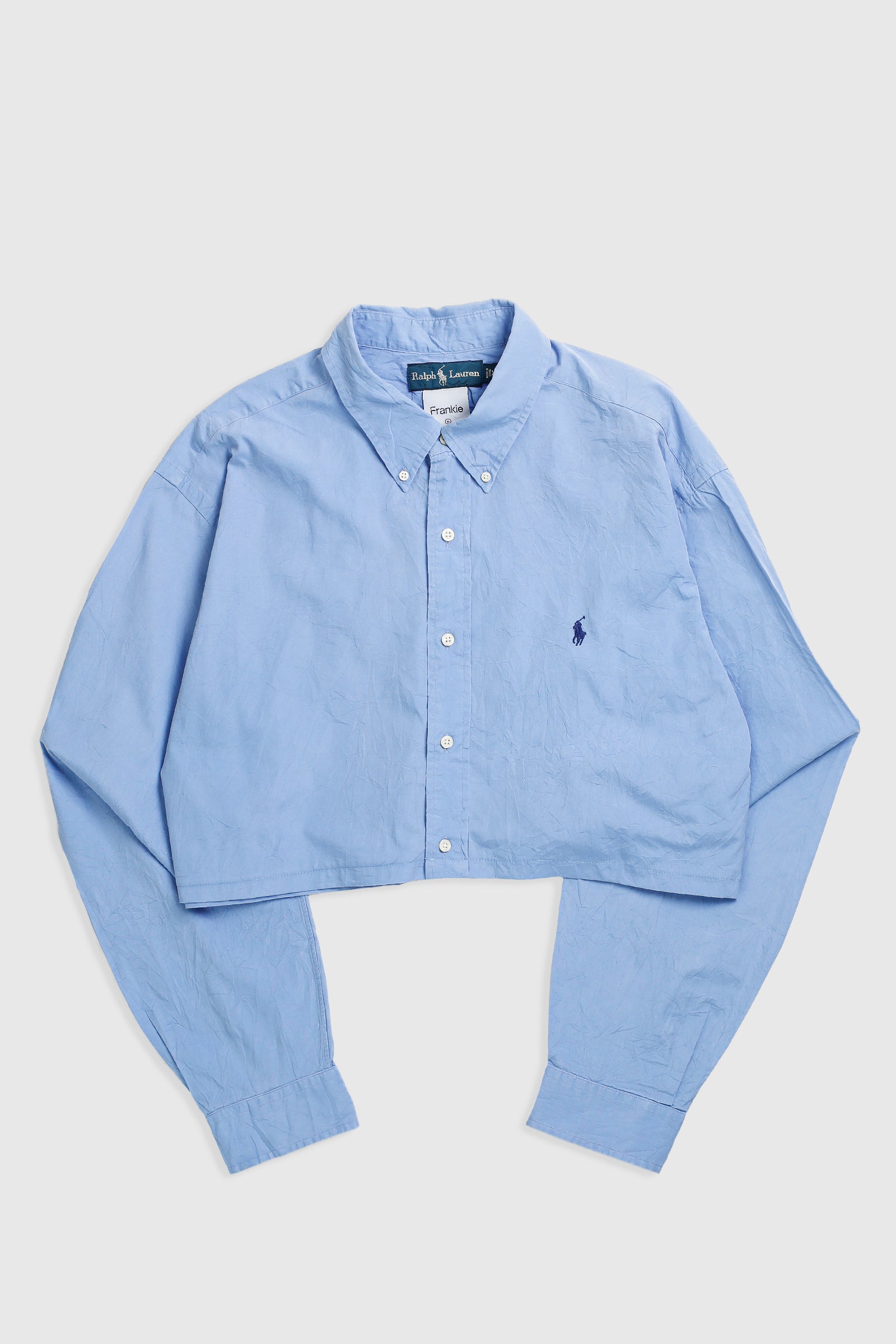 Rework Oxford Crop Shirt - XL-TOPS-vendor-unknown-Frankie Collective