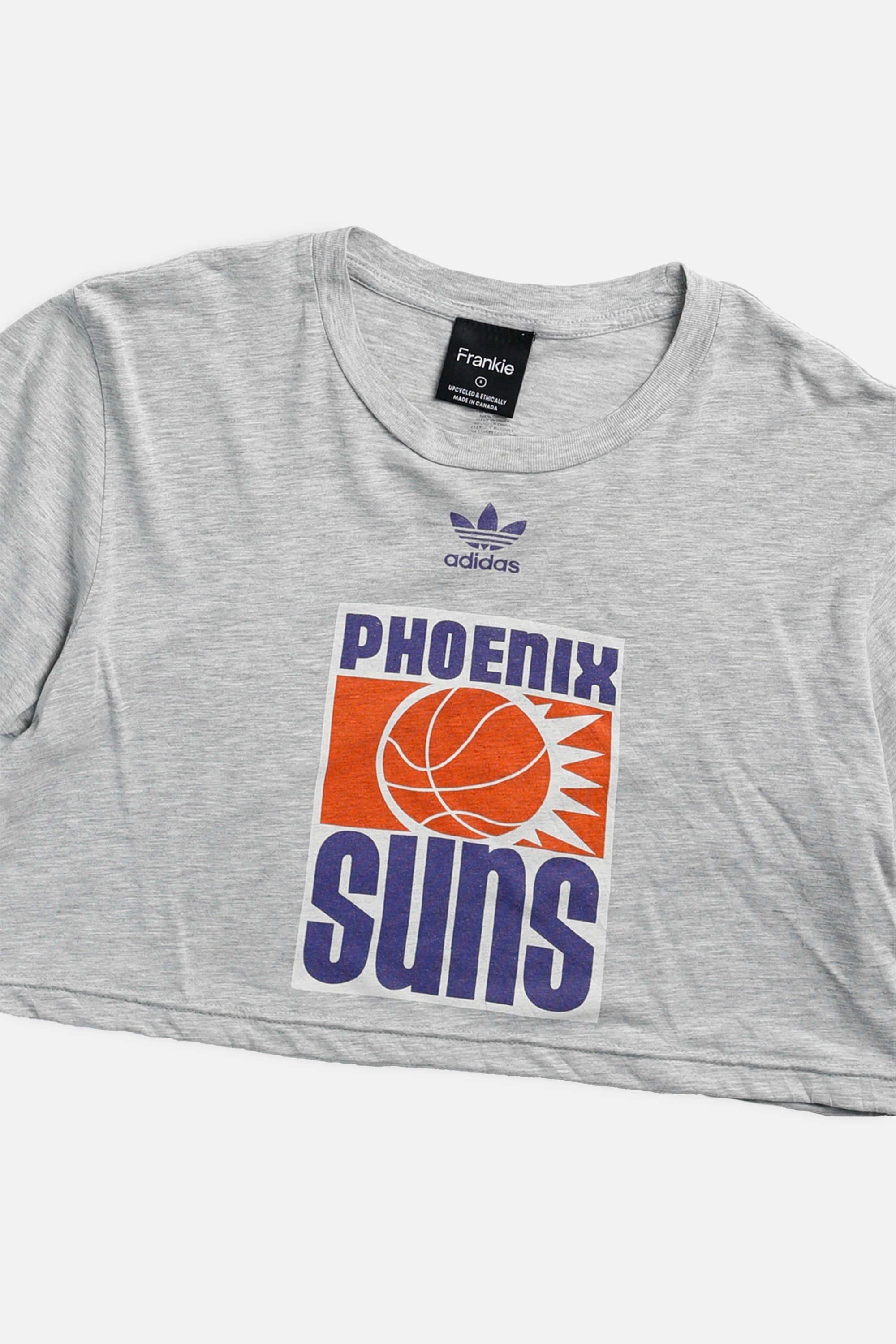 Rework Phoenix Suns NBA Crop Tee - S-TOPS-NBA-S-Frankie Collective Rare Vintage Streetwear Reworks