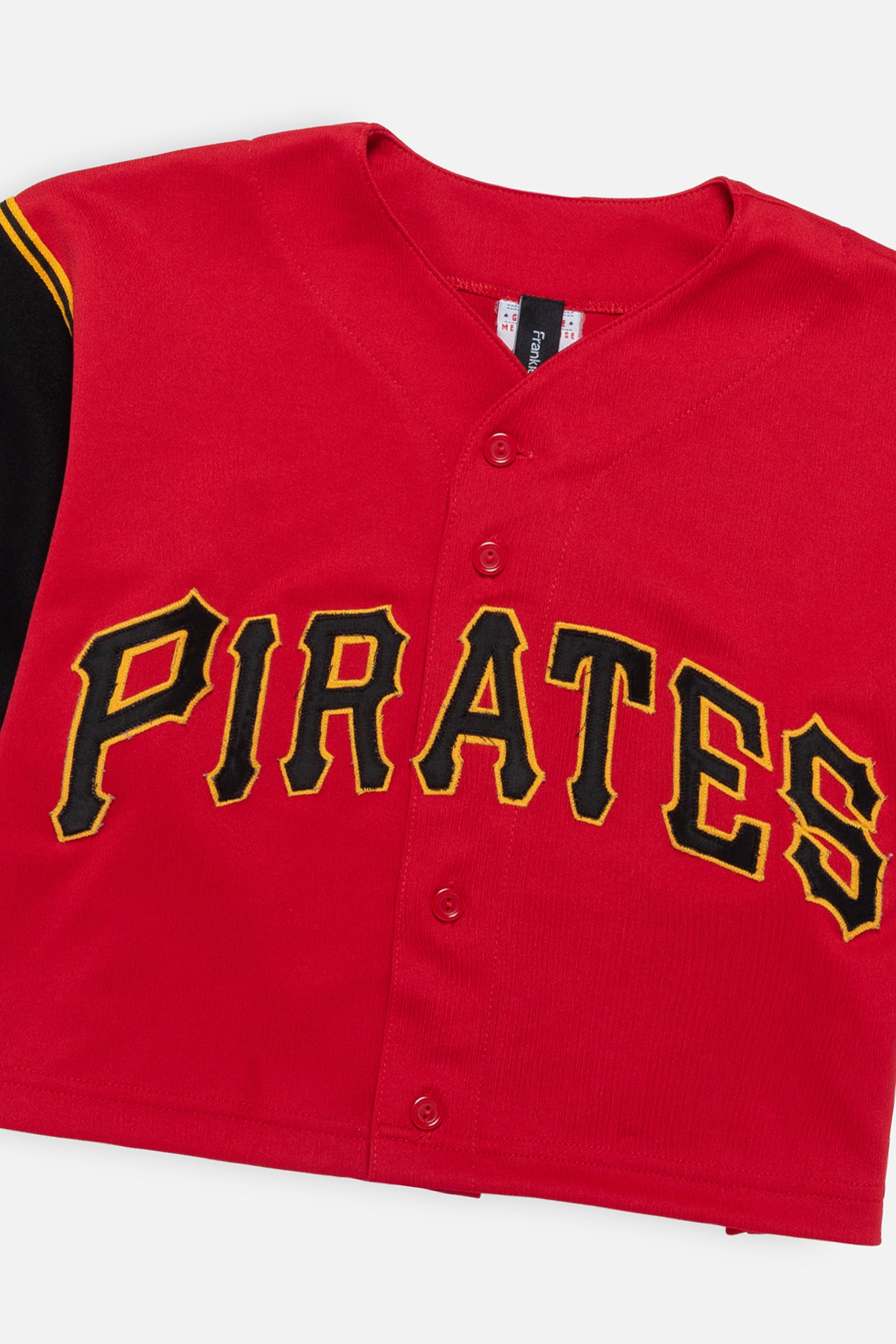 Rework Pittsburgh Pirates Crop Jersey - L-JERSEYS-MLB-Frankie Collective