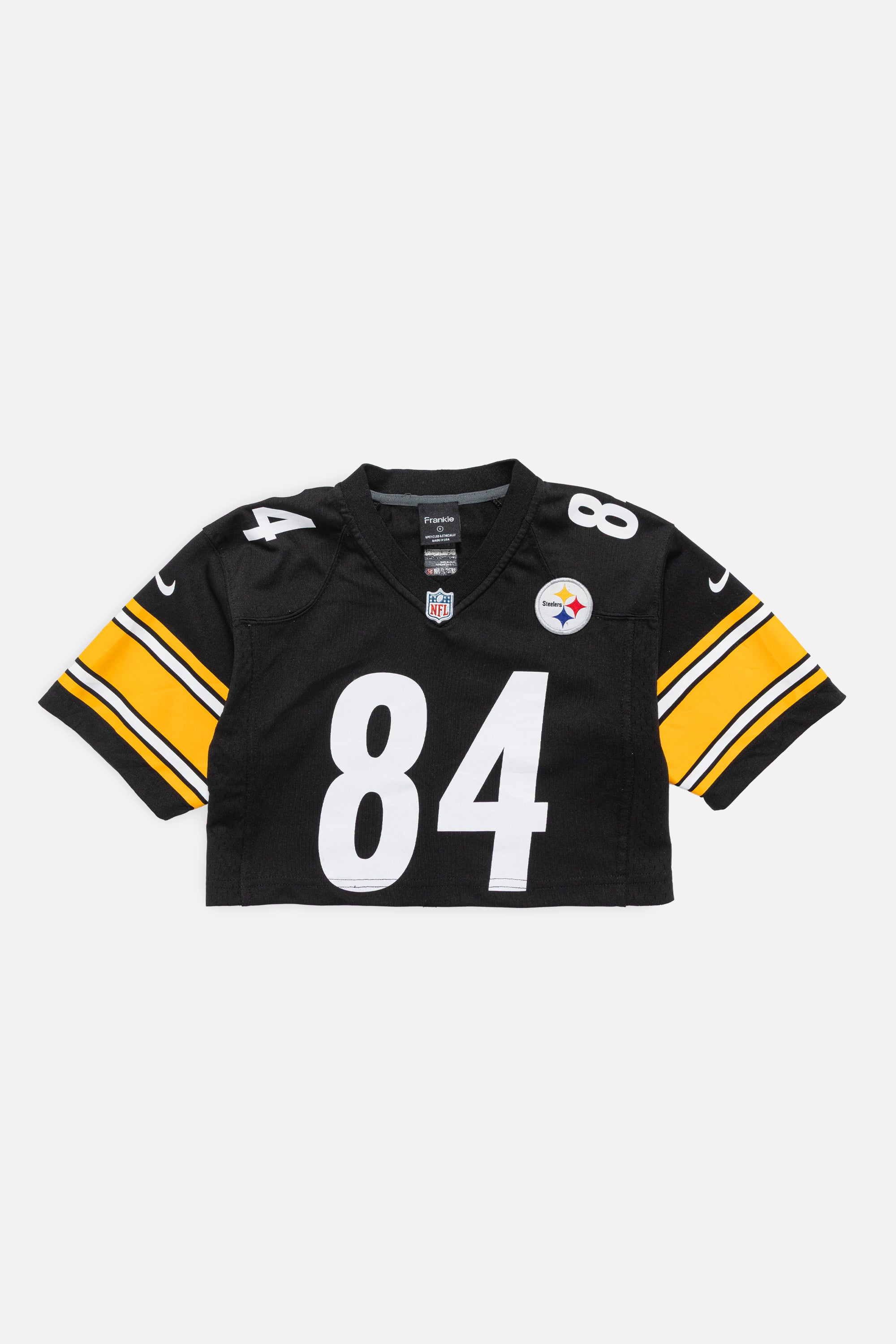 Rework Pittsburgh Steelers Crop Jersey-NFL-Frankie Collective-Rework-Vintage-Streetwear