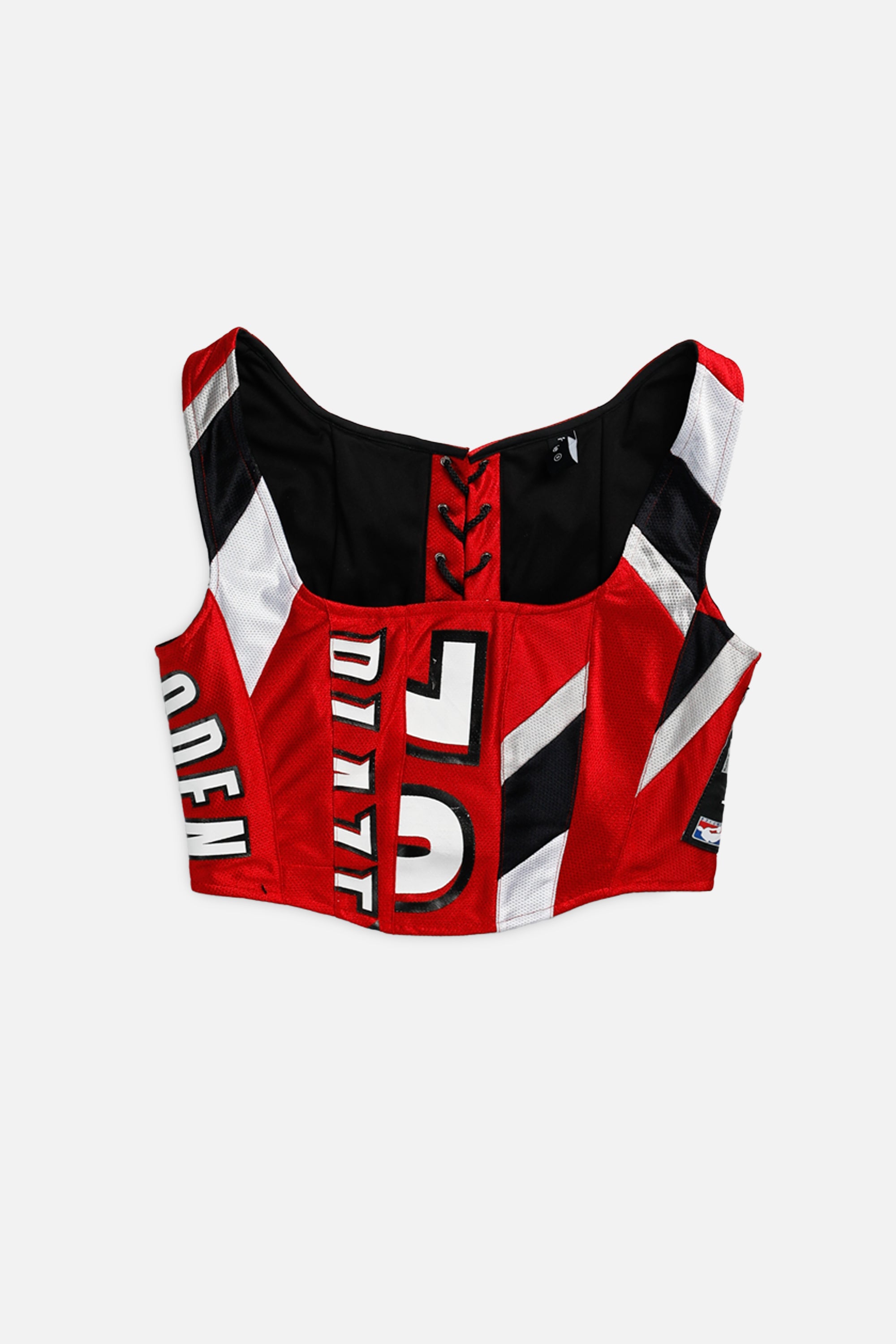 Rework Portland Trail Blazers NBA Corset - M-TOPS-NBA-M-Frankie Collective Rare Vintage Streetwear Reworks