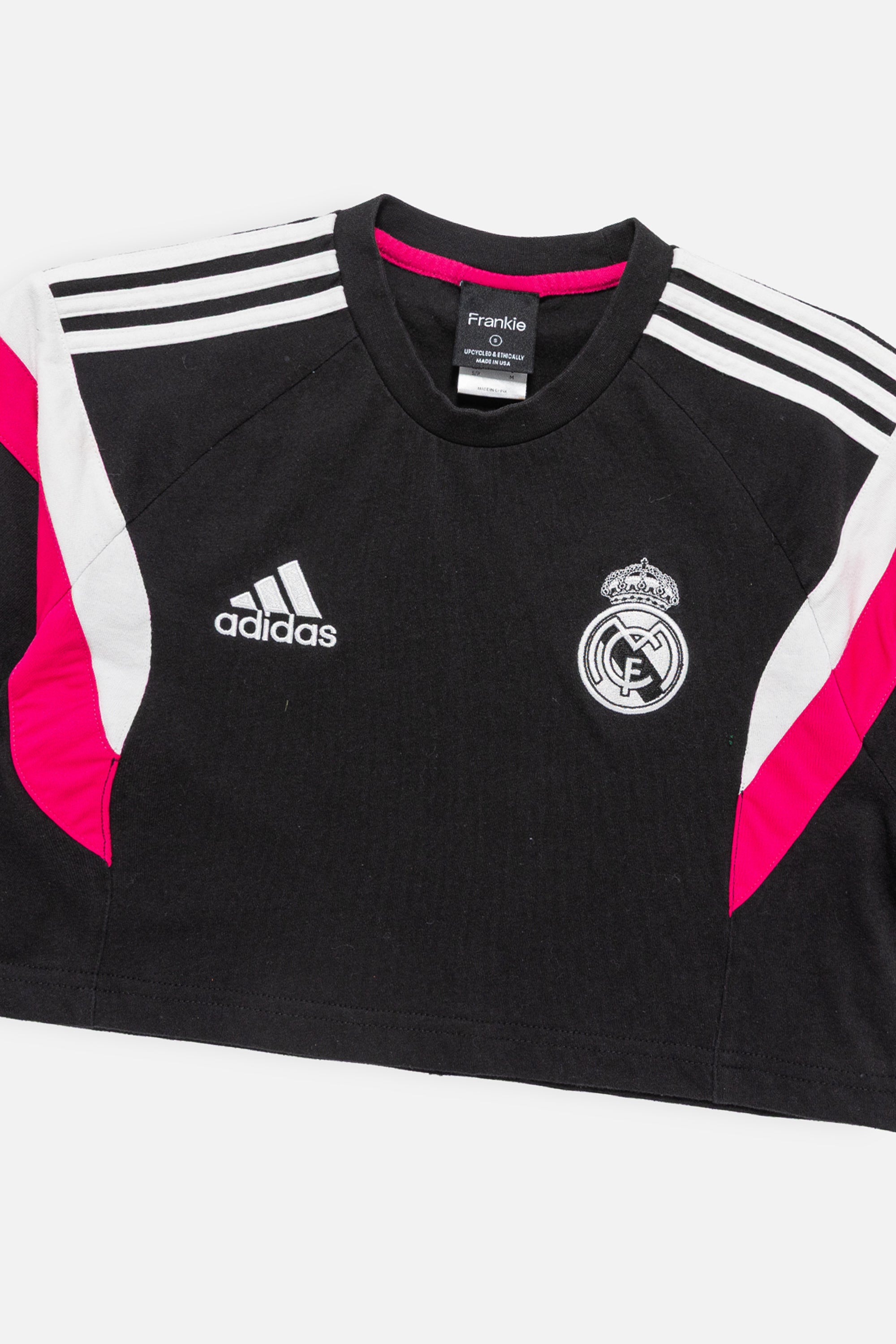 Rework Real Madrid Crop Jersey-Adidas-Frankie Collective-Rework-Vintage-Streetwear