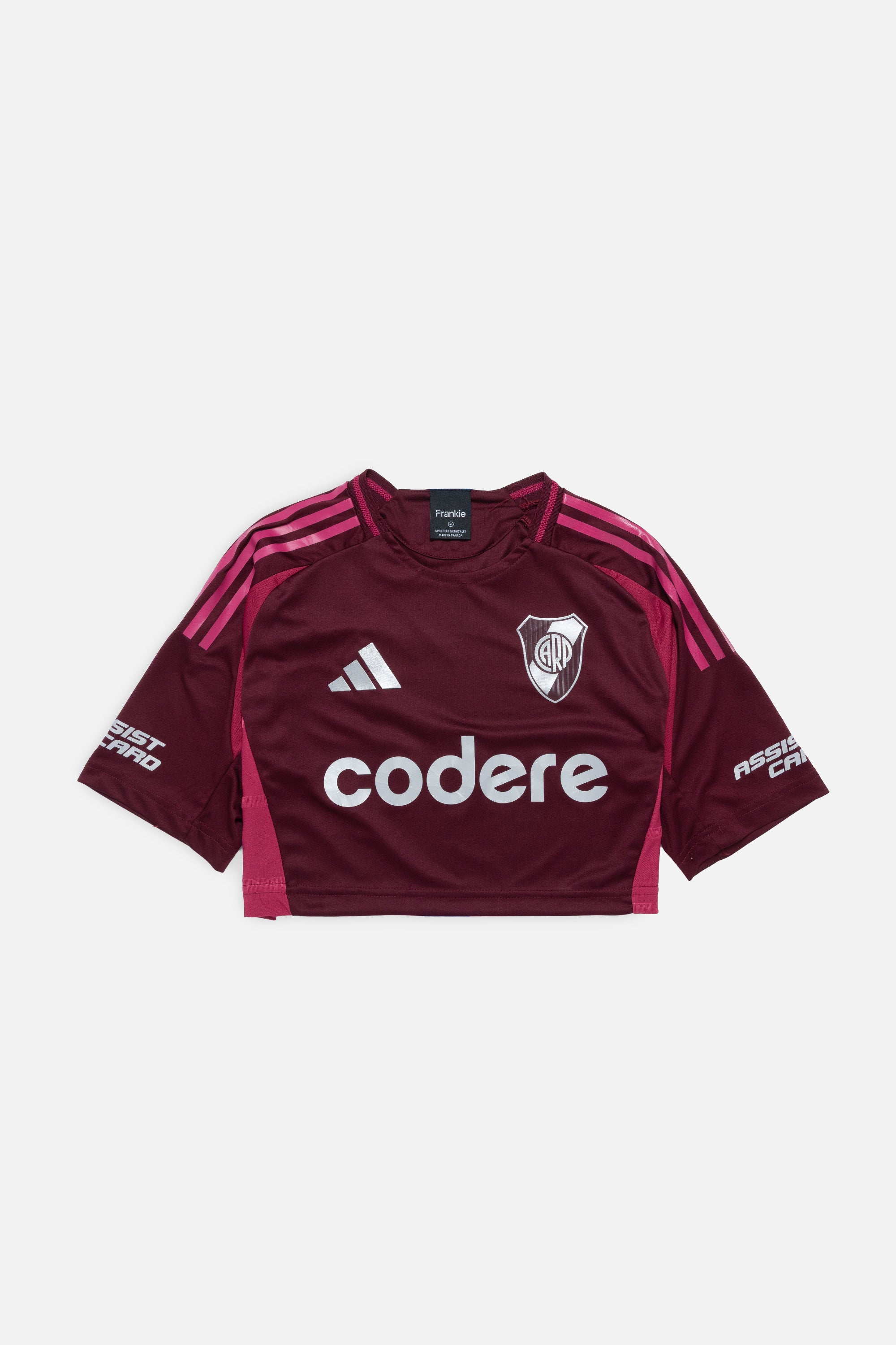 Rework River Plate Crop Jersey - M-JERSEYS-Frankie Collective