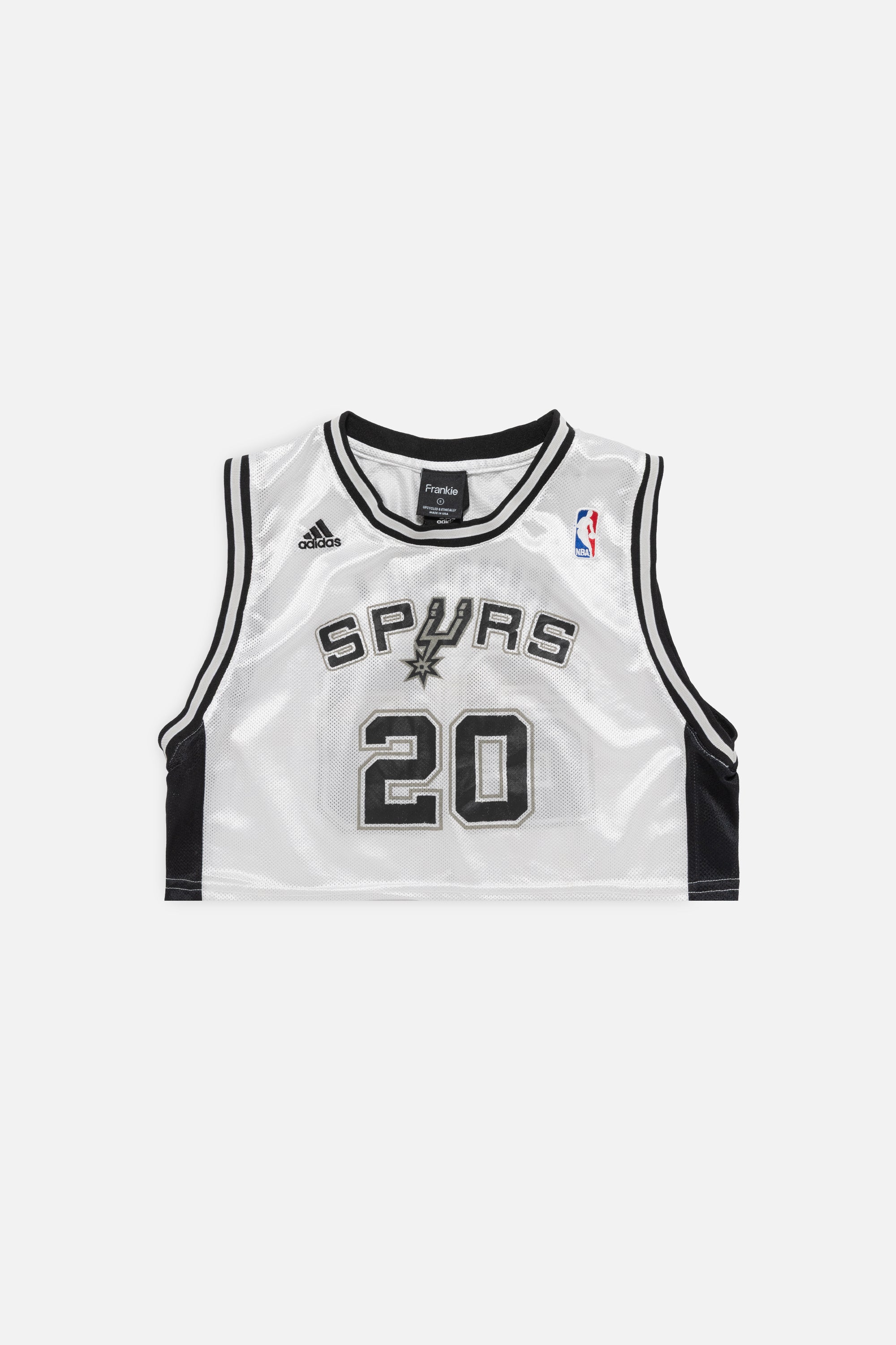Rework San Antonio Spurs Crop Jersey-NBA-Frankie Collective-Rework-Vintage-Streetwear