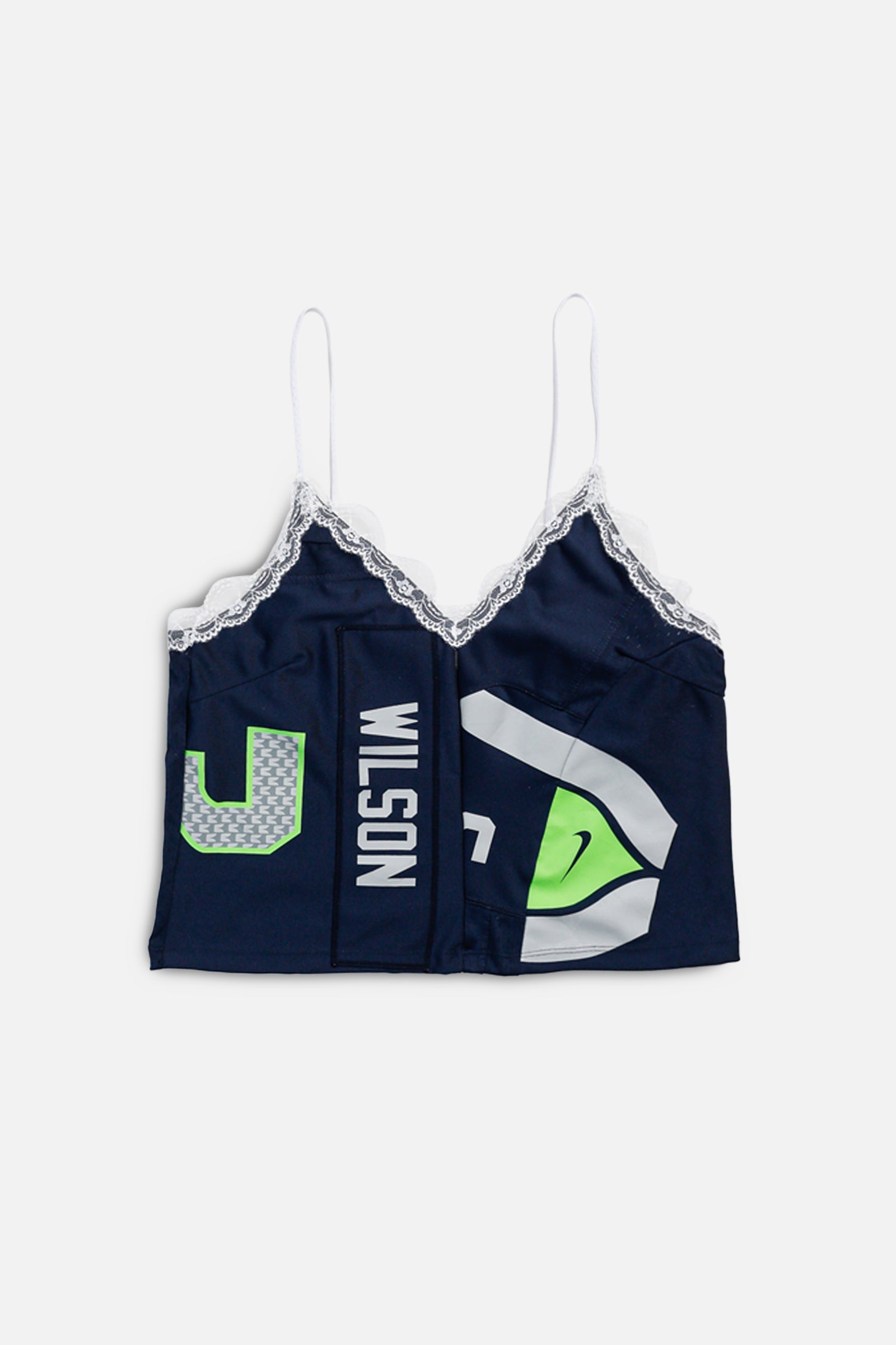 Rework NFL Lace Tank - L-TOPS-NFL-L-Frankie Collective Rare Vintage Streetwear Reworks