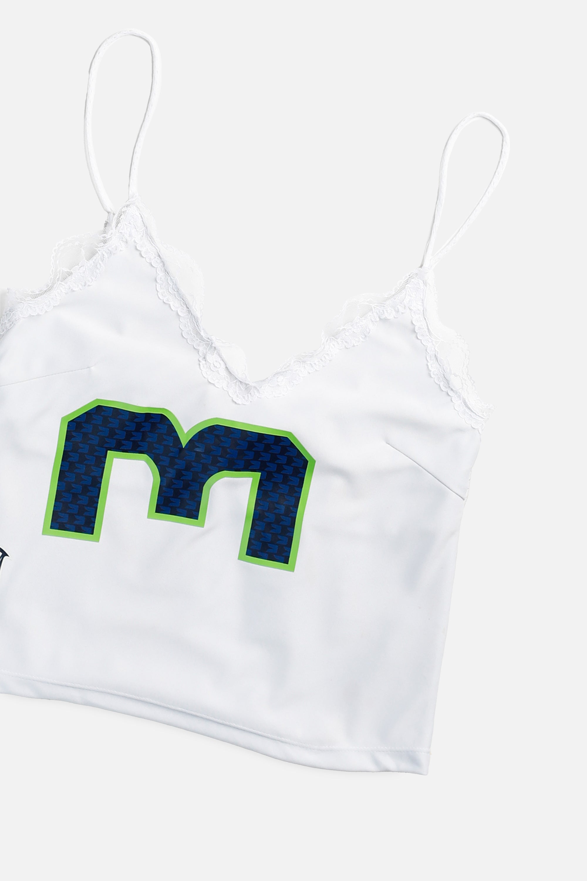 Rework Seattle Seahawks NFL Lace Tank - S-TOPS-NFL-S-Frankie Collective Rare Vintage Streetwear Reworks