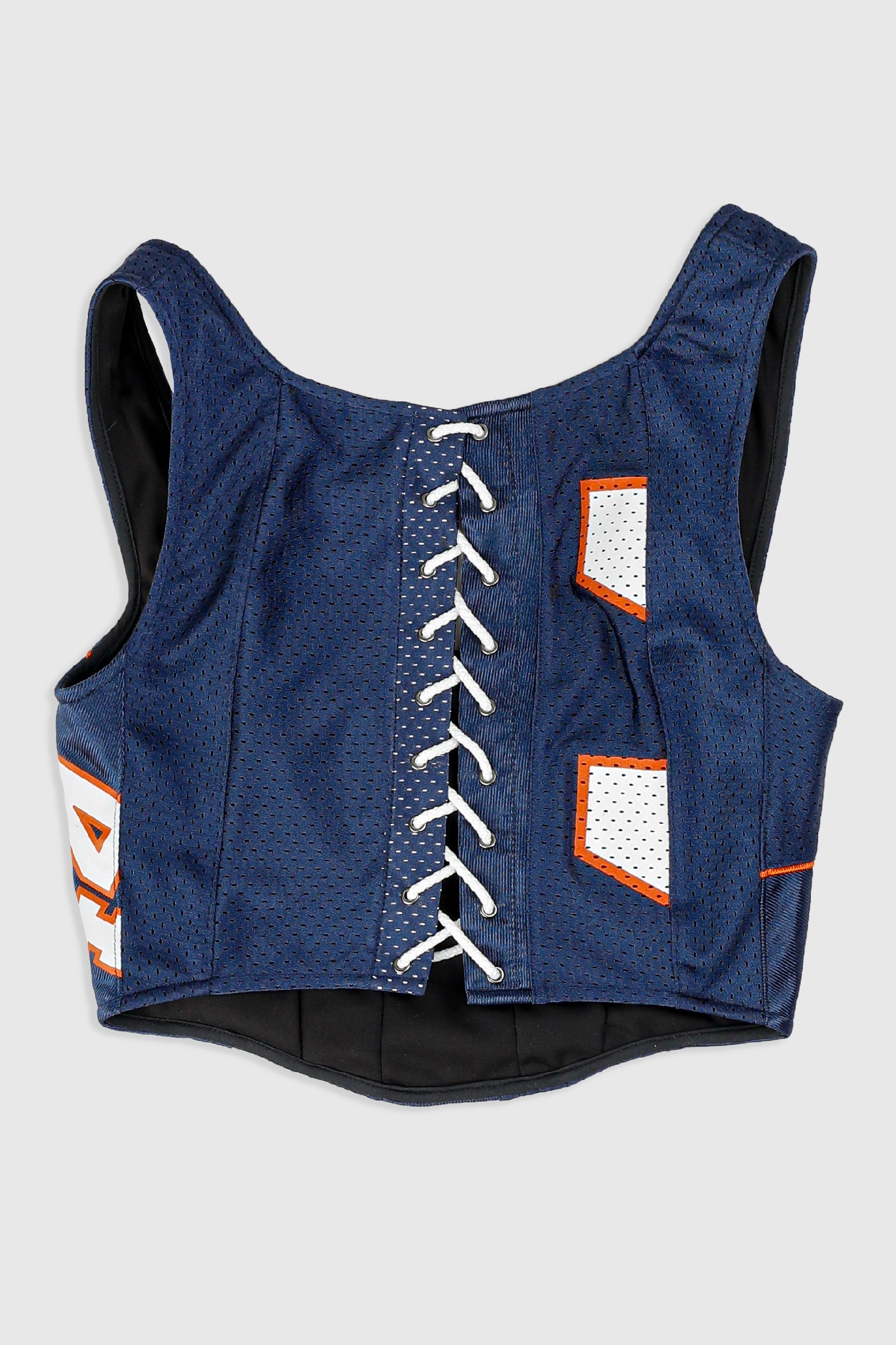 Rework Syracuse Football Corset - XS-TOPS-NFL-XS-Frankie Collective Rare Vintage Streetwear Reworks
