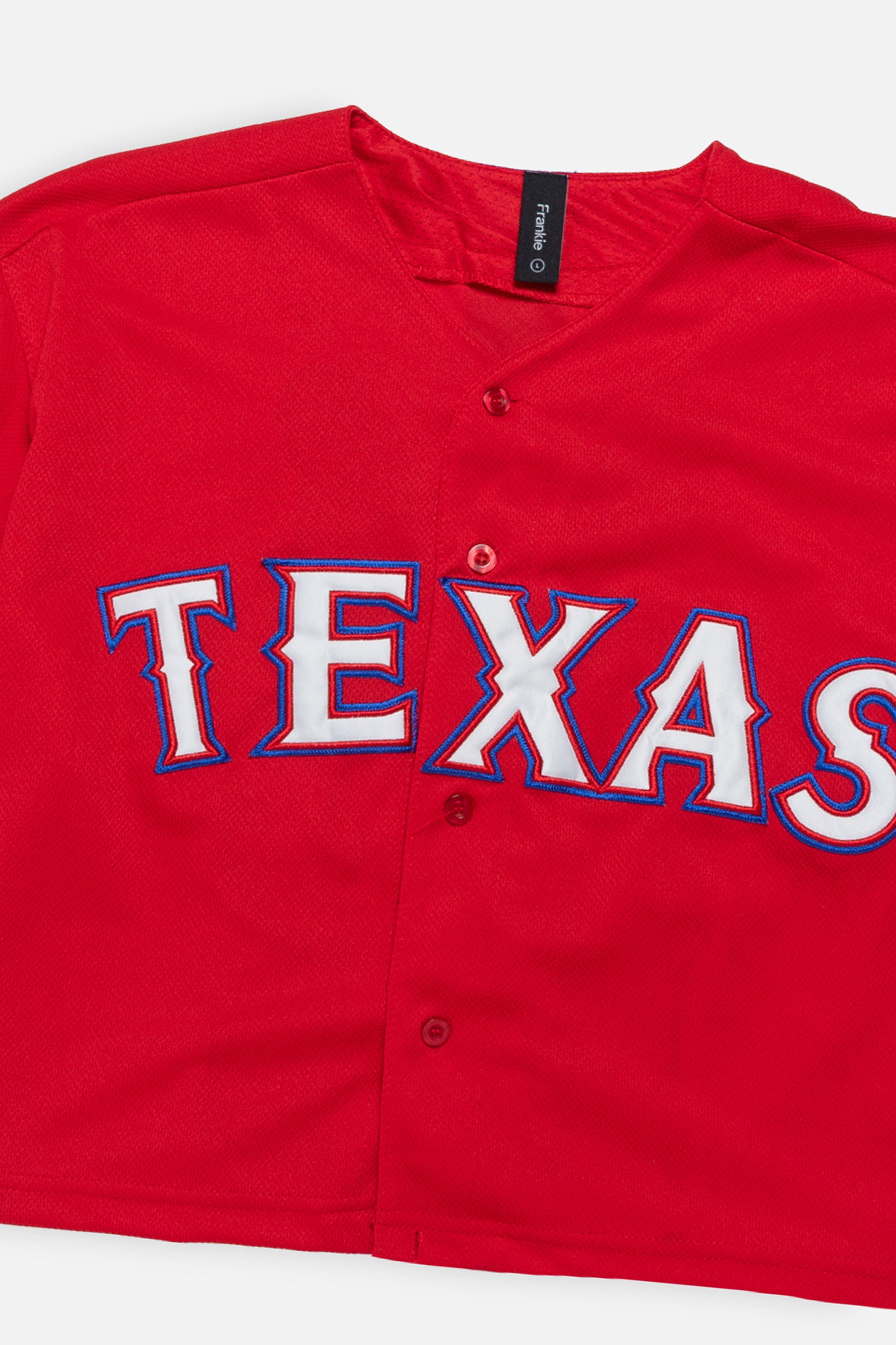 Rework Texas Rangers Crop Jersey - L-JERSEYS-MLB-Frankie Collective