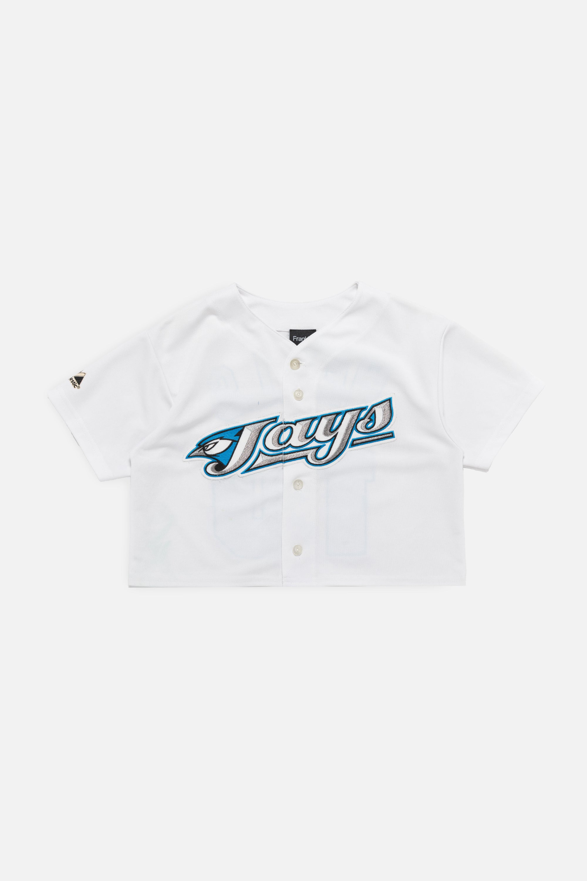 Rework Toronto Blue Jays Crop Jersey-MLB-Frankie Collective-Rework-Vintage-Streetwear