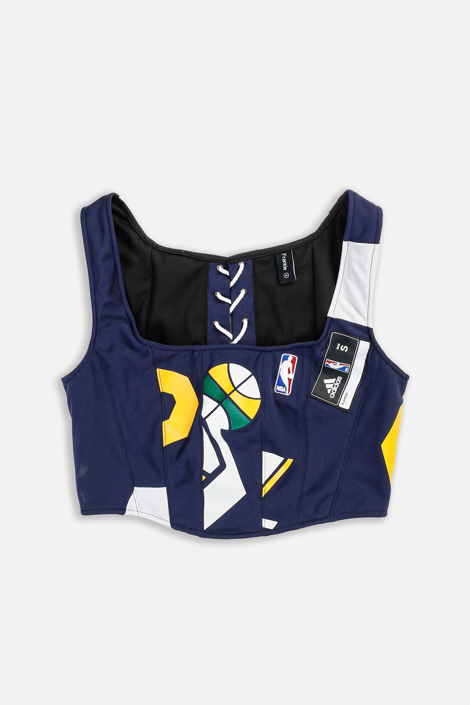 Rework Utah Jazz NBA Corset - M-TOPS-NBA-M-Frankie Collective Rare Vintage Streetwear Reworks