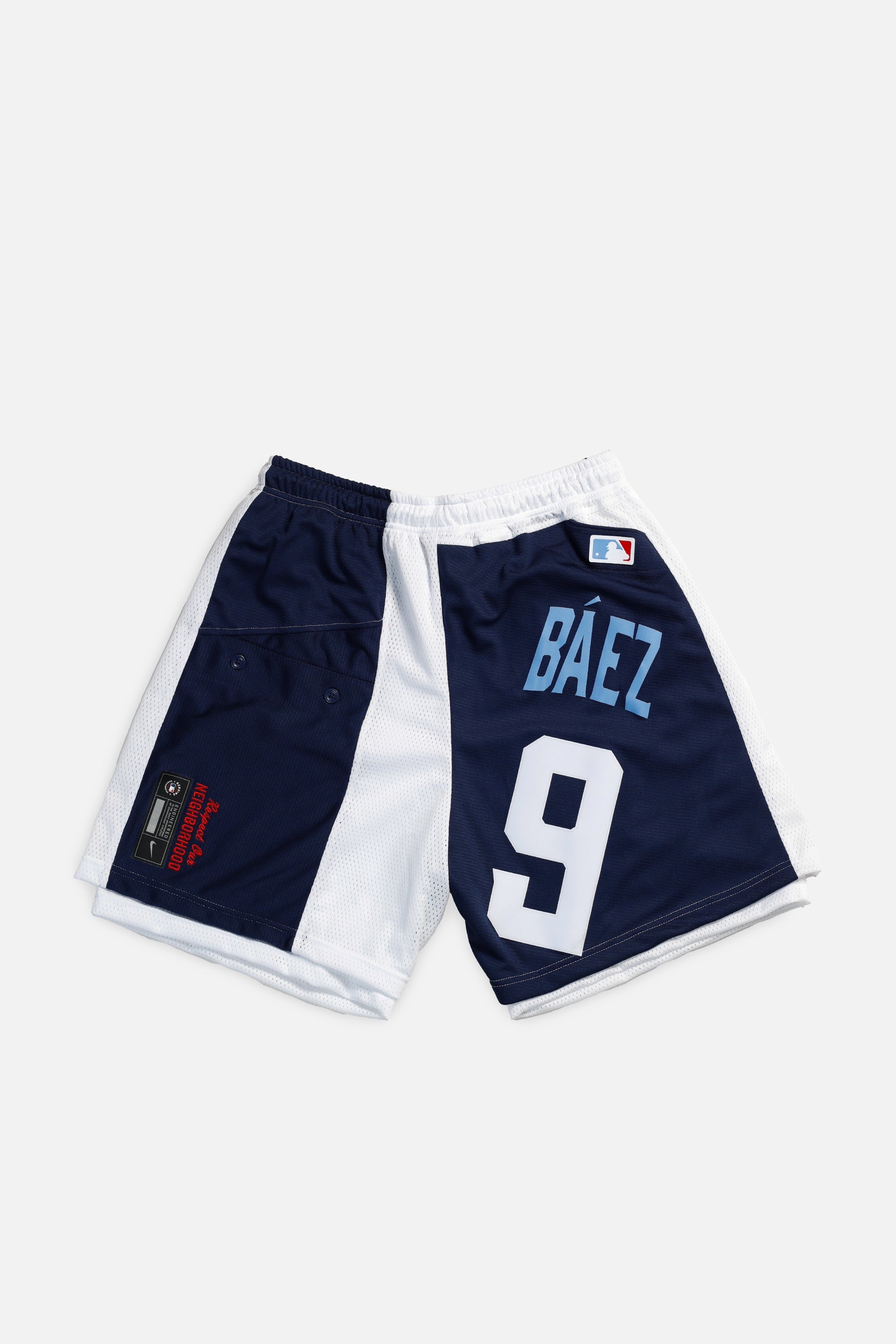 Unisex Rework Chicago Cubs Jersey Shorts - Women's L - Men's M-SHORTS-MLB-Frankie Collective