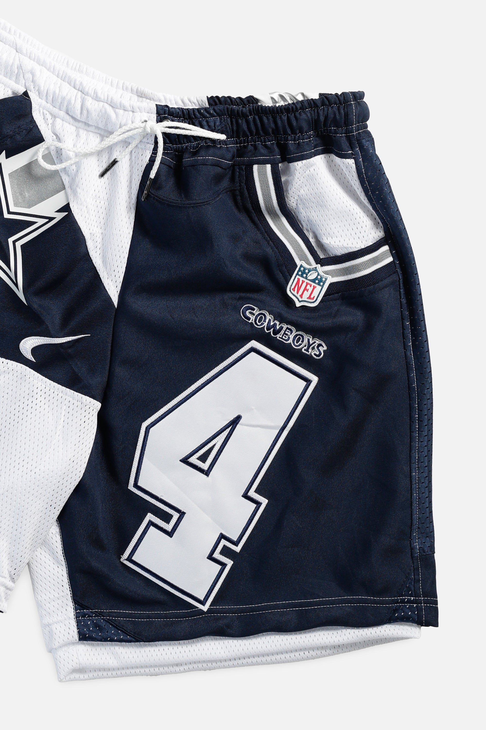 Unisex Rework Dallas Cowboys Jersey Shorts - Women's L - Men's M-SHORTS-NFL-Frankie Collective