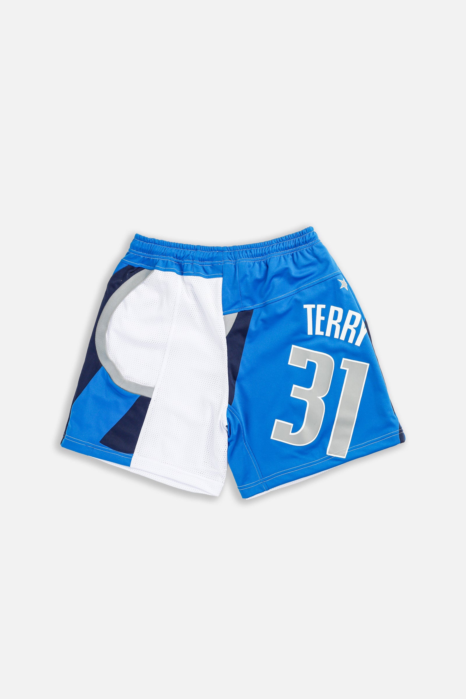 Unisex Rework Dallas Mavericks NBA Jersey Shorts - L-BOTTOMS-NBA-Women's L - Men's M-Frankie Collective Rare Vintage Streetwear Reworks