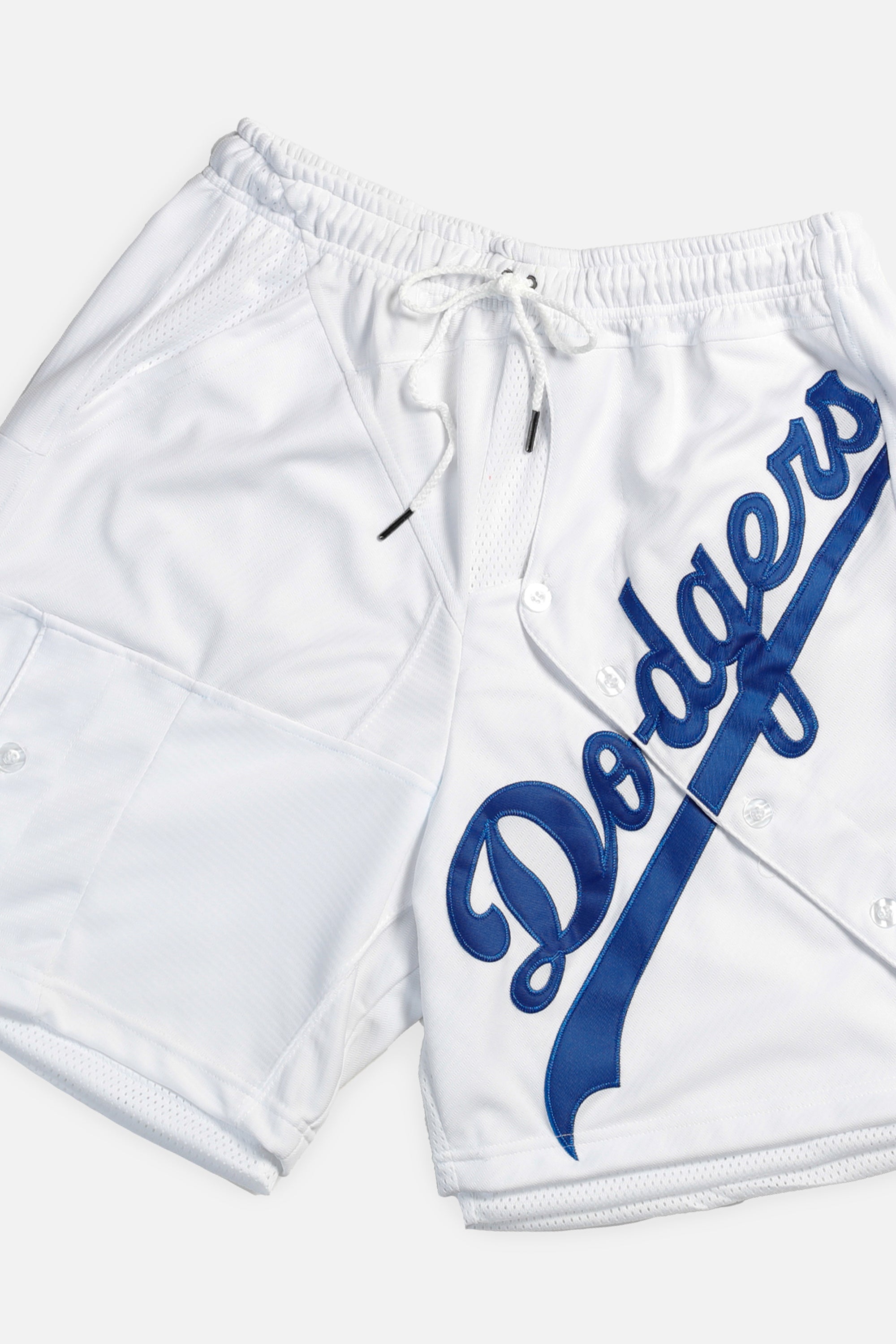 Unisex Rework LA Dodgers Jersey Shorts - Women's M - Men's S-SHORTS-MLB-Frankie Collective
