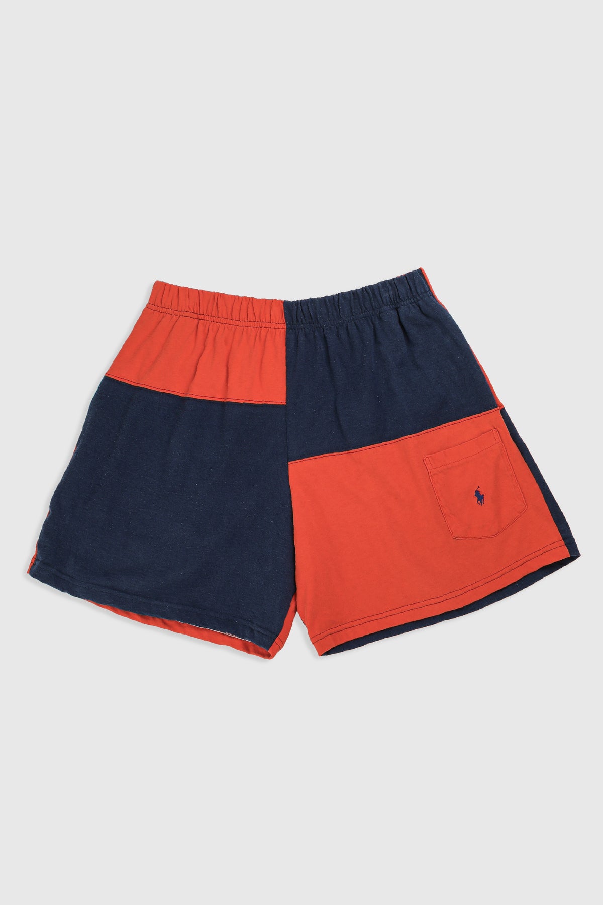 Unisex Rework Patchwork Tee Shorts - L-BOTTOMS-vendor-unknown-Frankie Collective Rare Vintage Streetwear Reworks