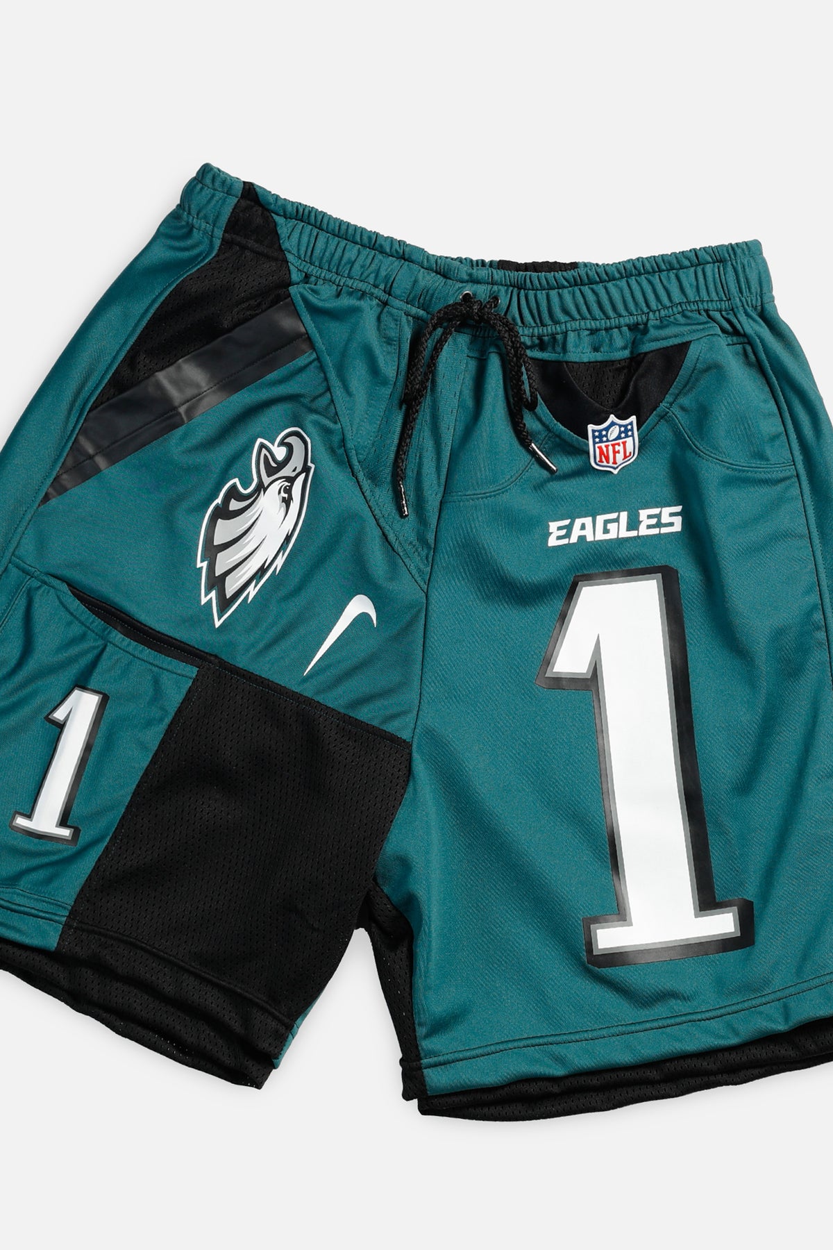 Unisex Rework Philadelphia Eagles Jersey Shorts - M-SHORTS-NFL-Frankie Collective