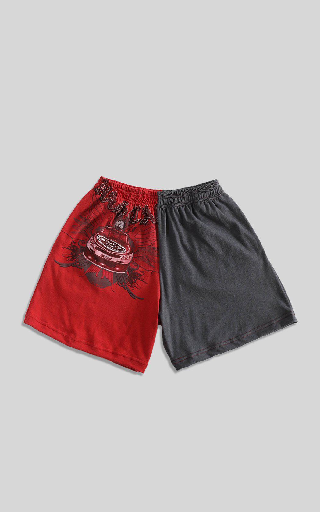 Unisex Rework Racing Tee Shorts - XS, S, M, L, XL-SHORTS-Racing-Frankie Collective