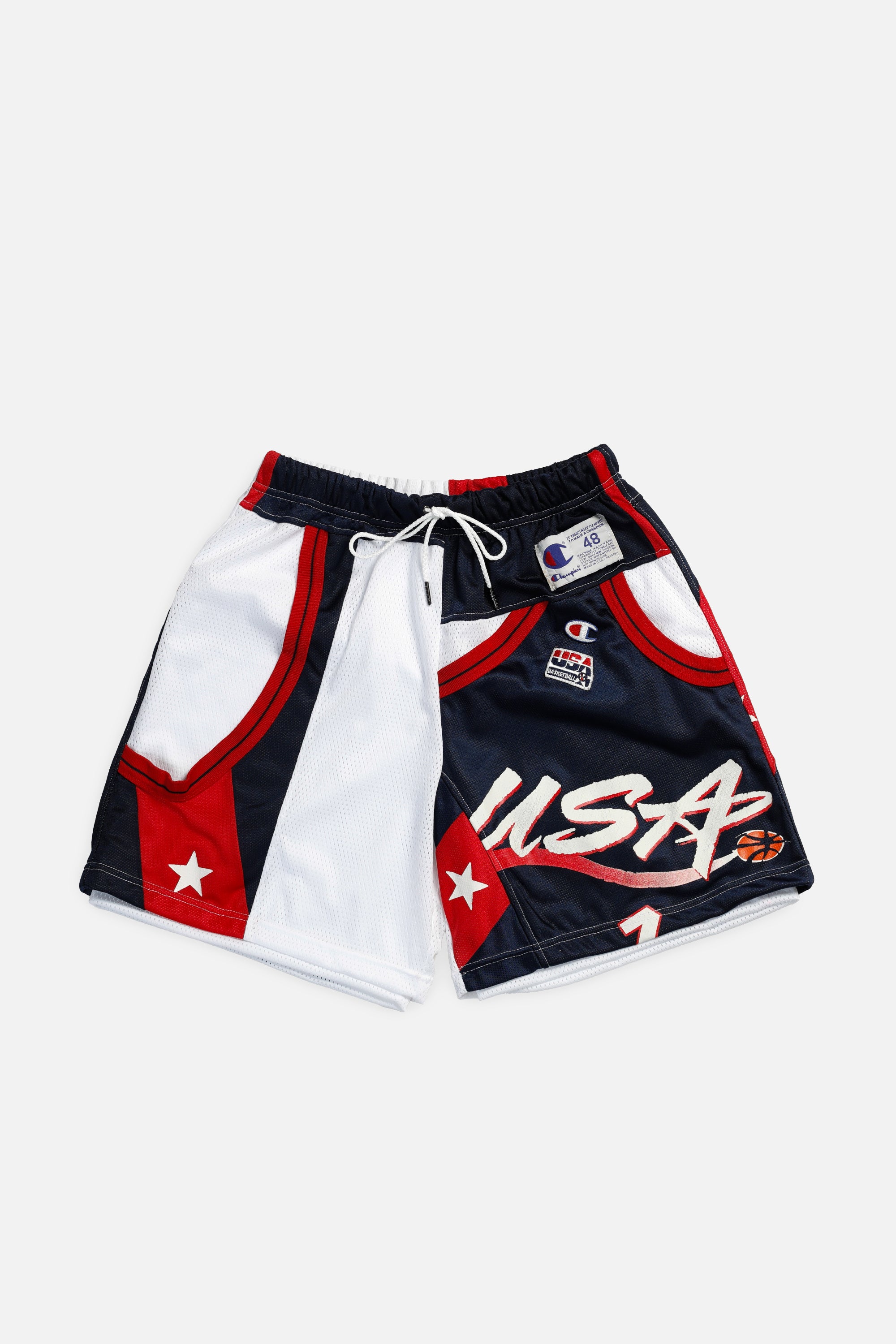 Unisex Rework Team USA Basketball Jersey Shorts - Women's M - Men's S-SHORTS-NBA-Frankie Collective