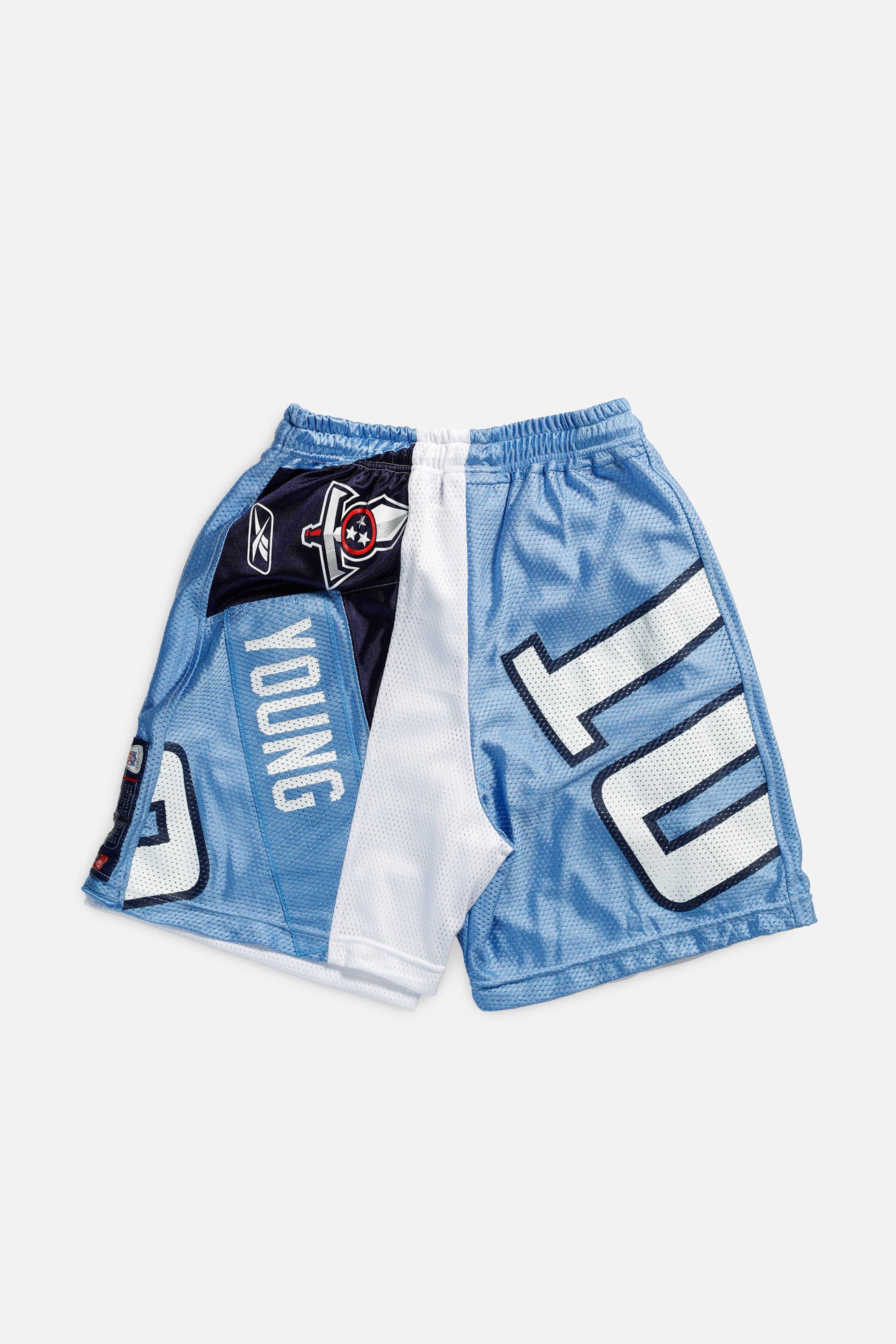 Unisex Rework Tennessee Titans Jersey Shorts - Women's S - Men's XS-SHORTS-NFL-Frankie Collective