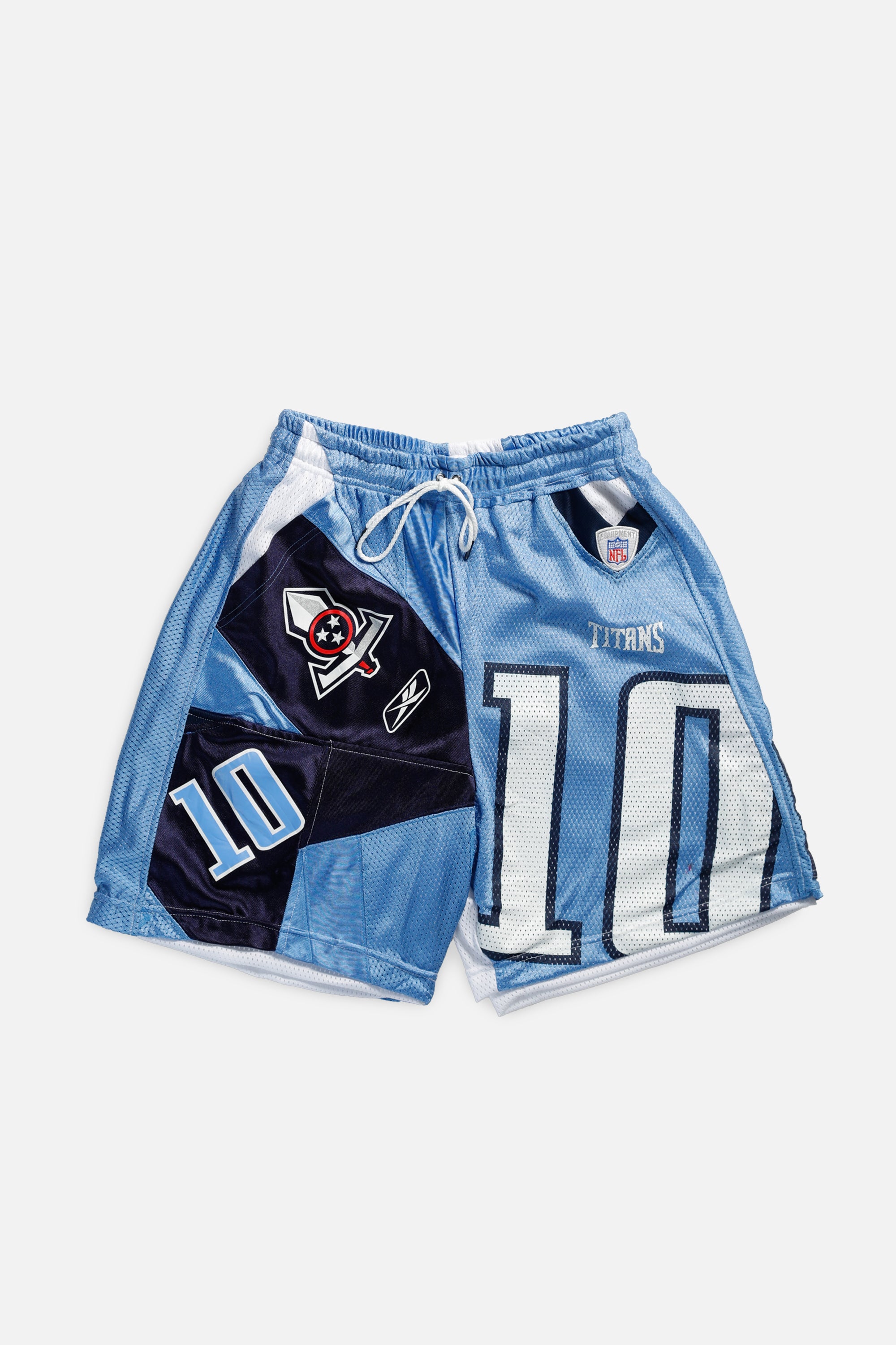 Unisex Rework Tennessee Titans Jersey Shorts - Women's S - Men's XS-SHORTS-NFL-Frankie Collective